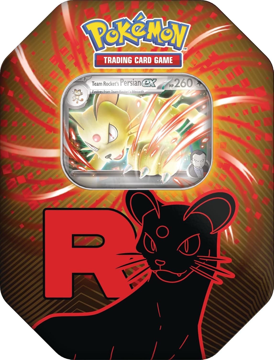 Pokémon TCG: Team Rocket Tin CASE - Persian - ESPAÑOL