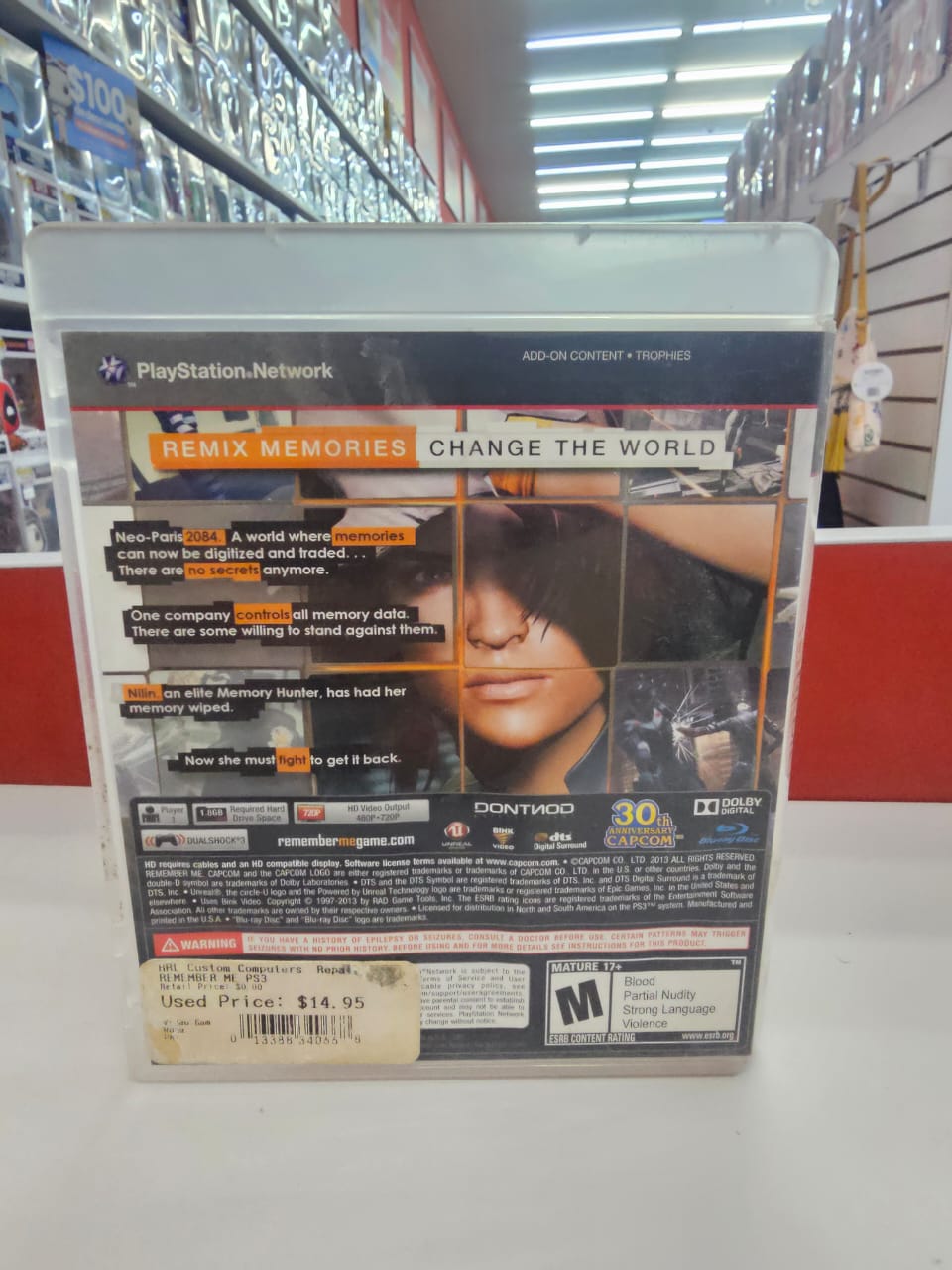 Remember Me PS3 Usado