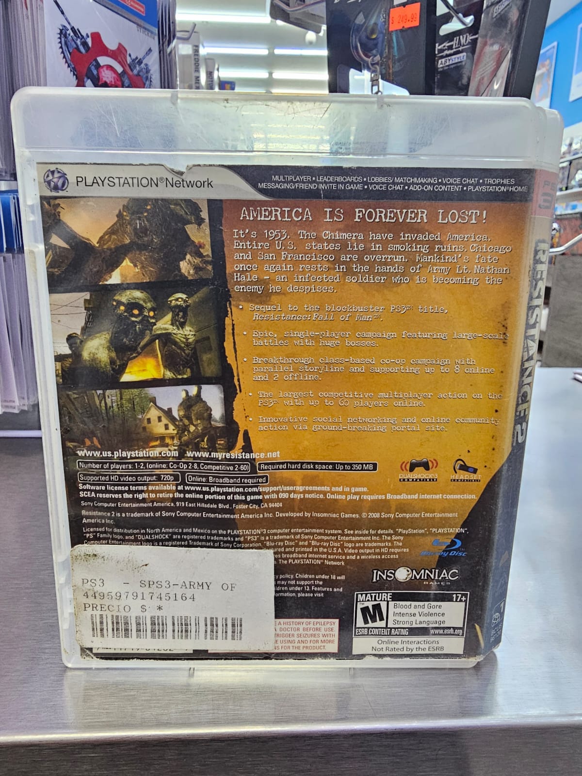 Resistance 2 Ps3 Usado