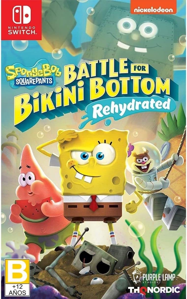 Spongebob Squarepants Battle For Bikini Bottom - Rehydrated Switch Usado