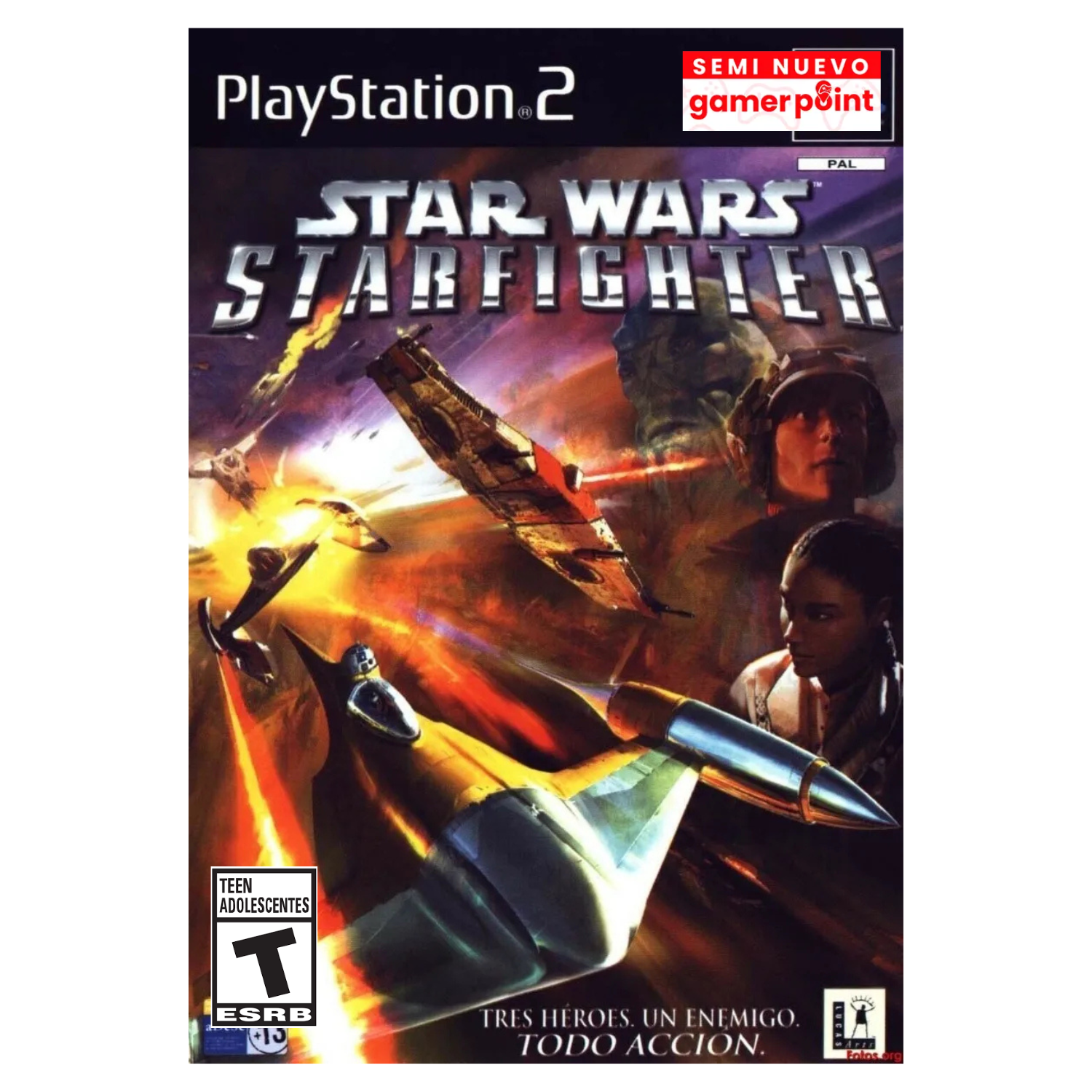 Star Wars Starfighter PS2 Usado