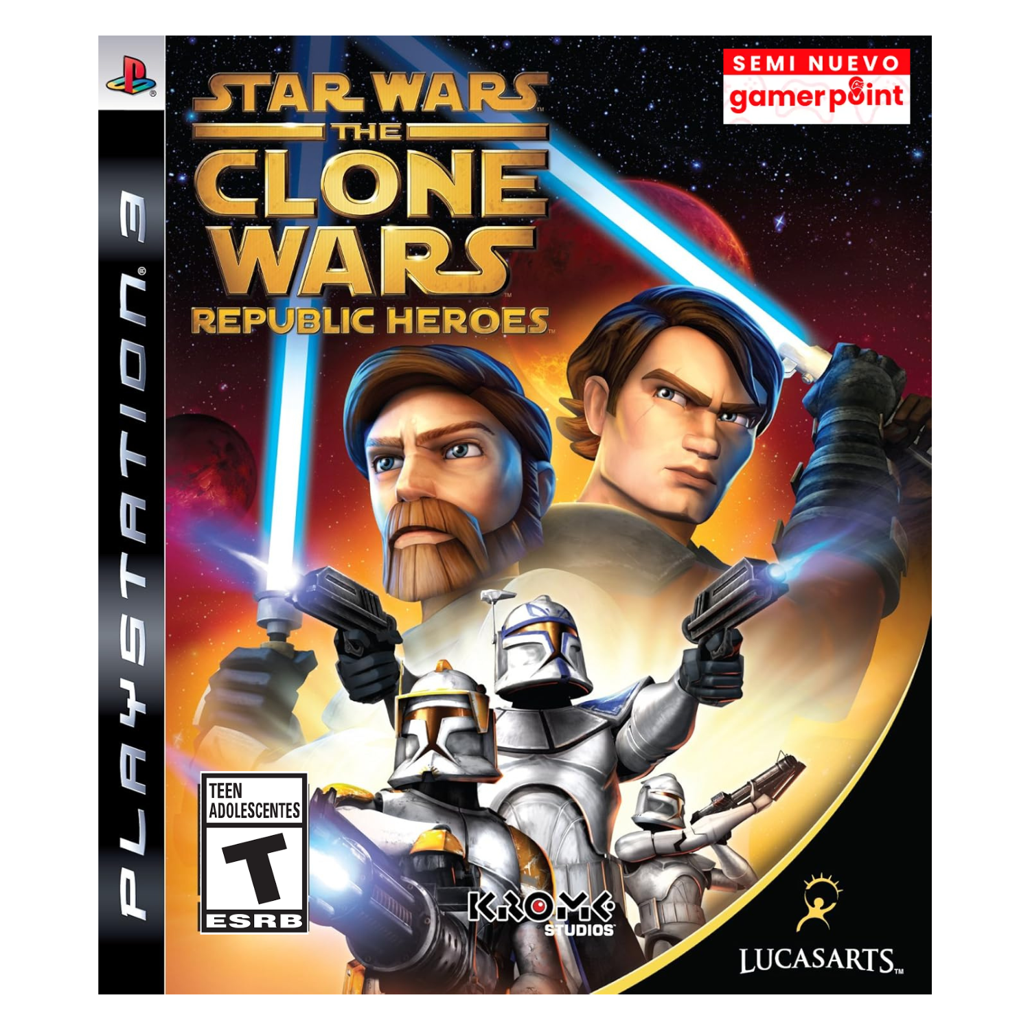Star Wars The Clone Wars Republic Heroes PS3 Usado