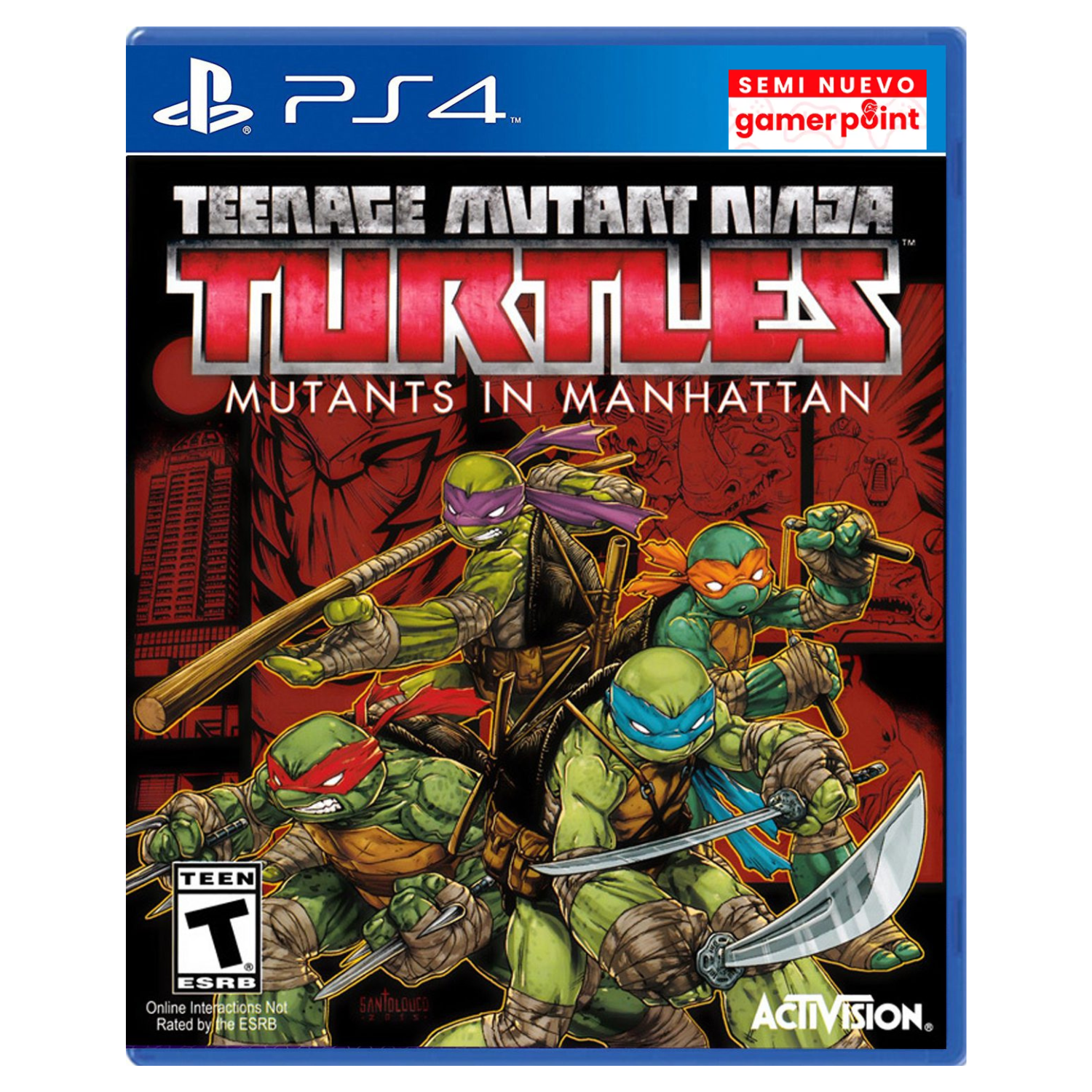 Teenage Mutant Ninja Turtles Mutans in Manhattan Ps4 Usado