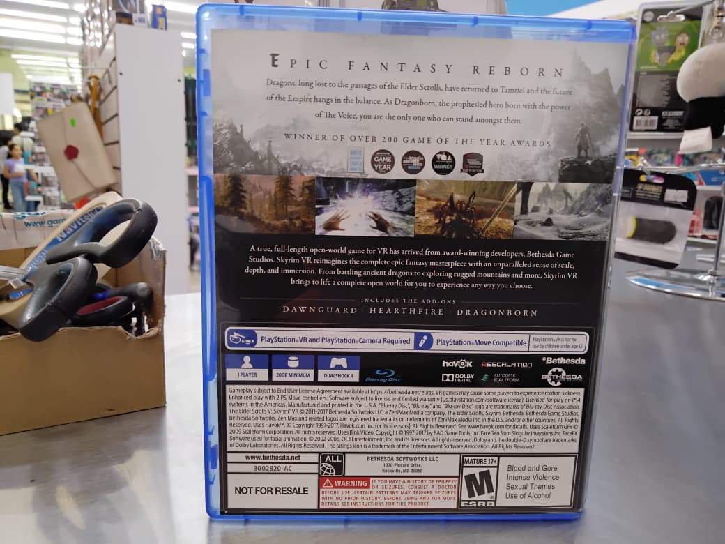 The Elder Scrolls V Skyrim VR PS4 Usado