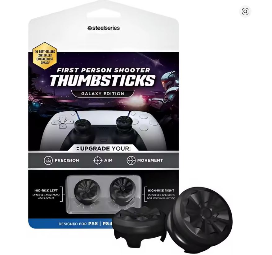Thumb Grips - Kontrol Freek - Steelseries - Galaxy Edition - Ngero - PS5/PS4/Xbox