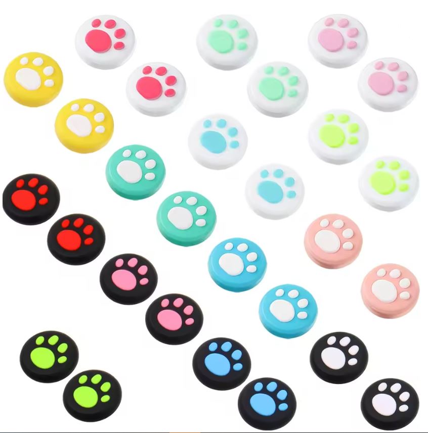 Thumb Grips - Huellas Diferentes Colores - Nintendo Switch (Precio por Par)
