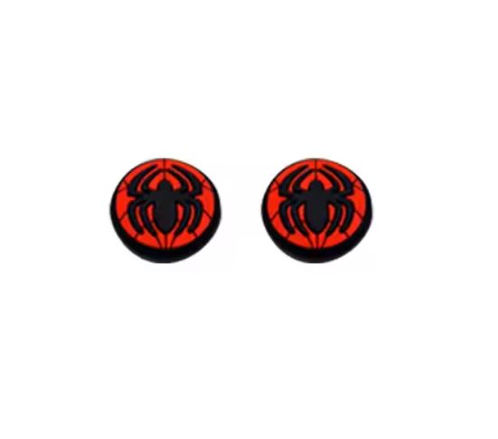 Thumb Grips - Spiderman Rojo con Negro - Nintendo Switch (2 piezas)