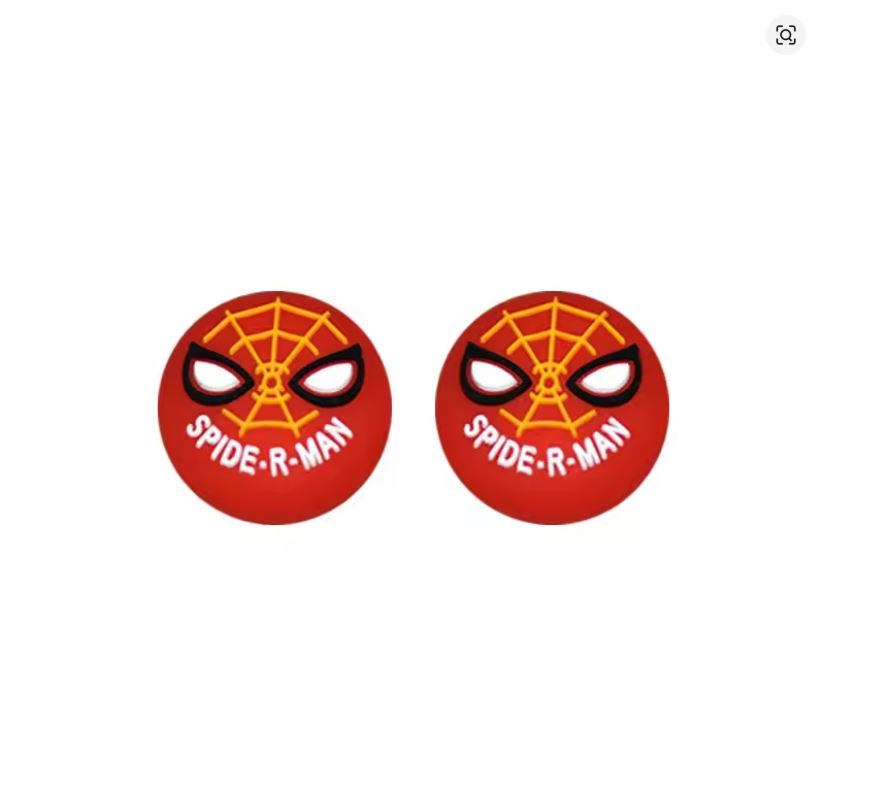 Thumb Grips - Spider-Man Rojo Con Telaraña Amarilla - PS5/PS4/Xbox