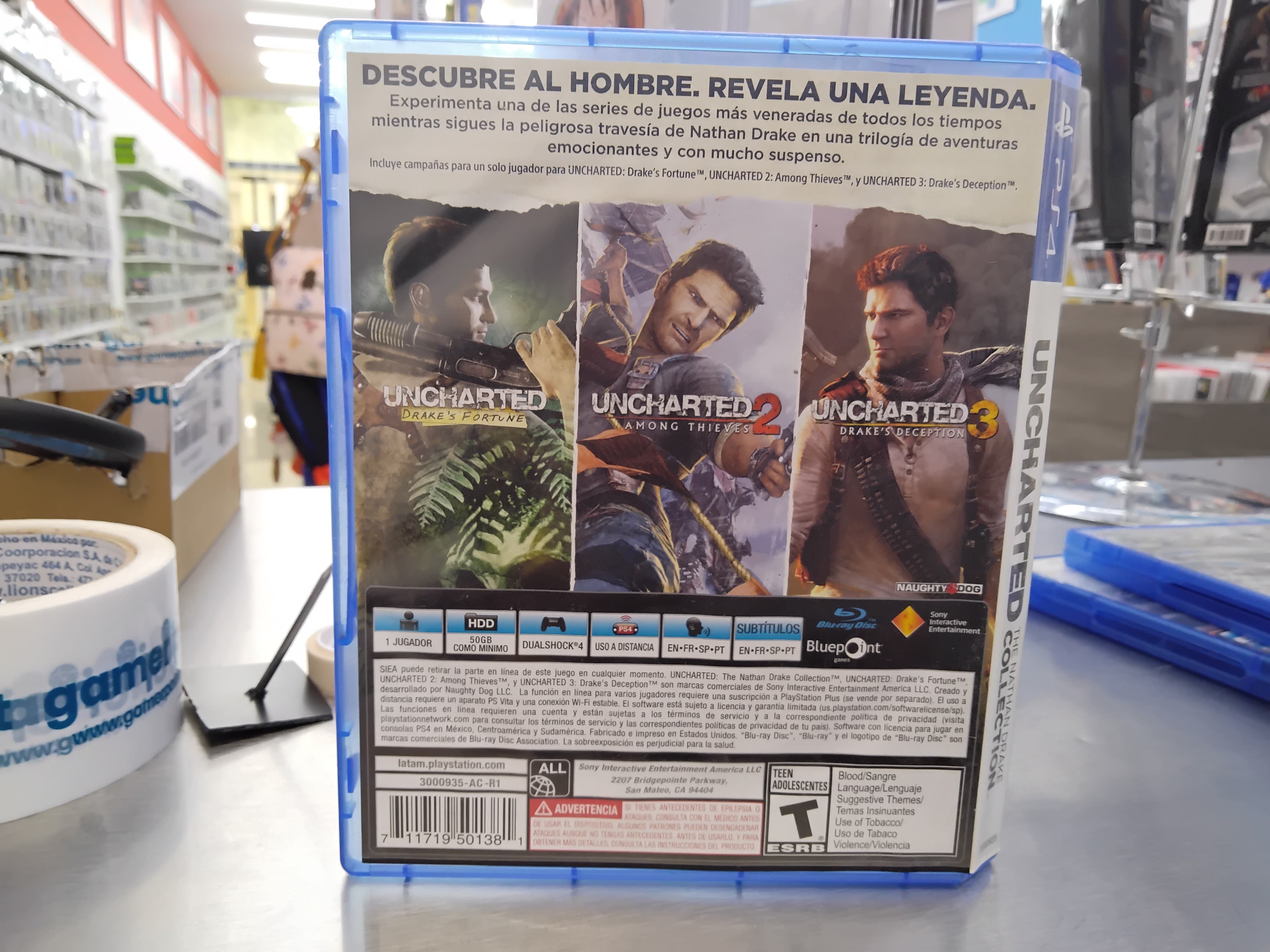 Uncharted Collection Ps4 Usado