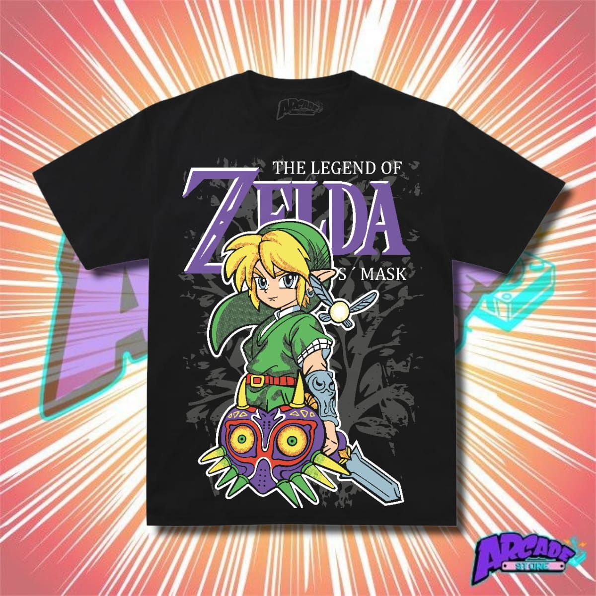 Playera - Arcade - The Legend Of Zelda 01 - M