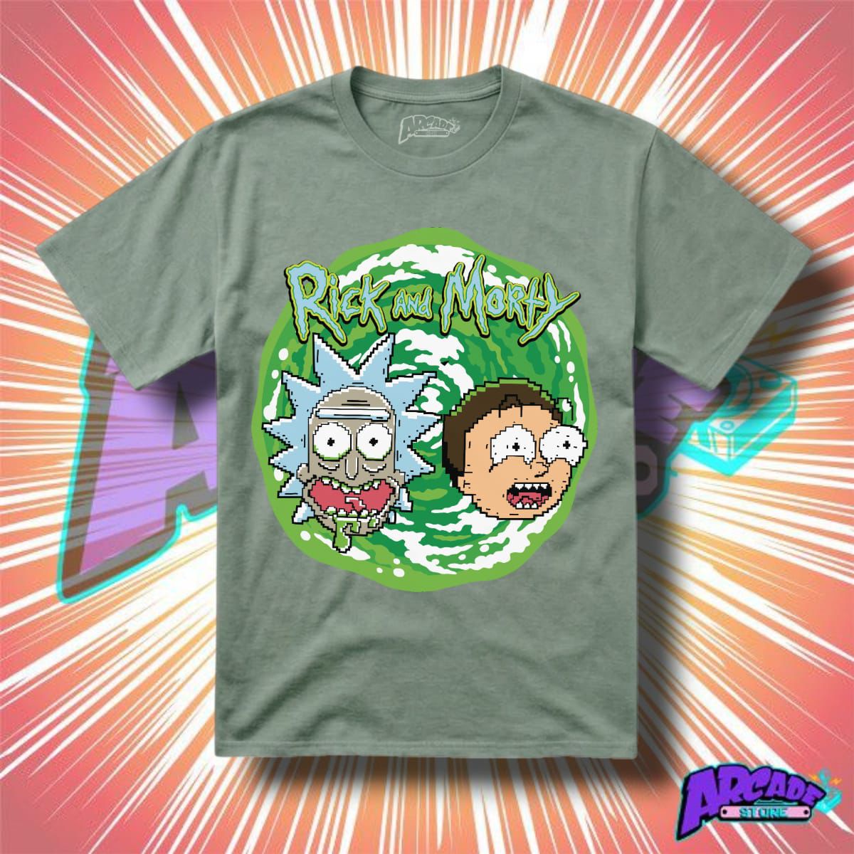 Playera - Arcade - Rick Y Morty 01