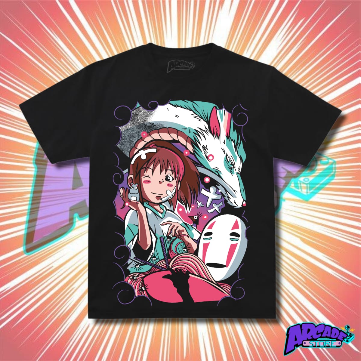 Playera - Arcade - El Viaje De Chihiro 01