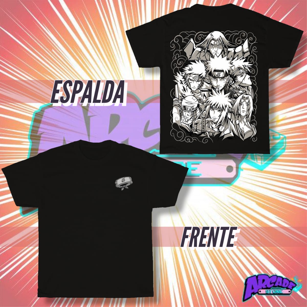 Playera - Arcade - Naruto Shippuden 04