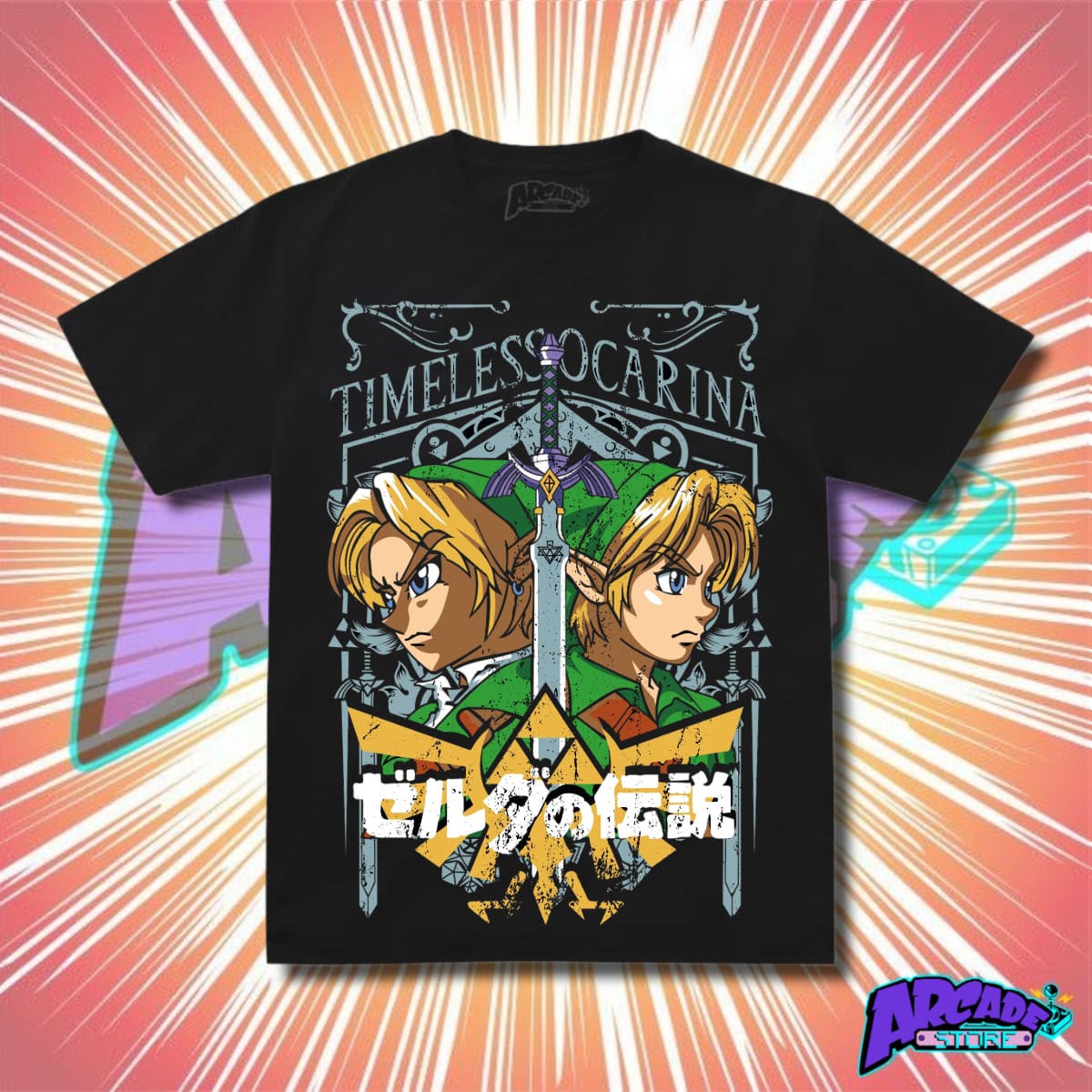 Playera - Arcade - The Legend Of Zelda 08 - Link