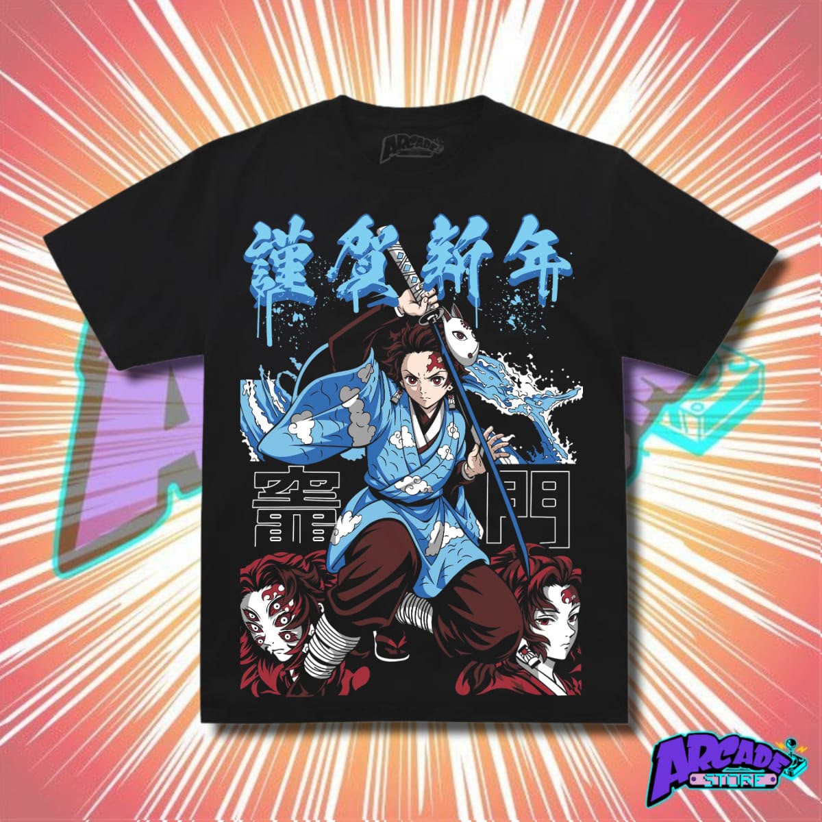 Playera - Arcade - Demon´s Slayer 11 - Tanjiro Kamado