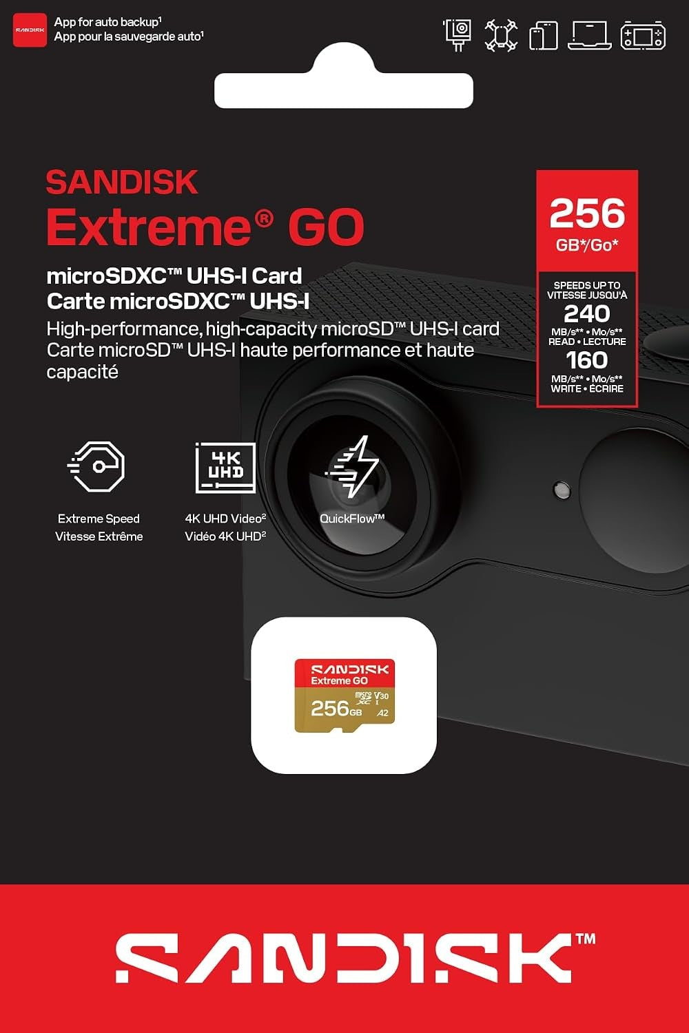 Memoria Micro Sdxc Extreme Go Sandisk ( 256 Gb ) -Nintendo Switch