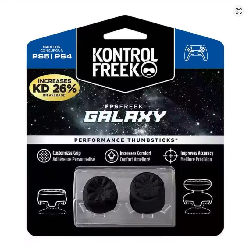 Thumb Grips - Kontrol Freek - Galaxy - Negro - PS4/PS5/Xbox