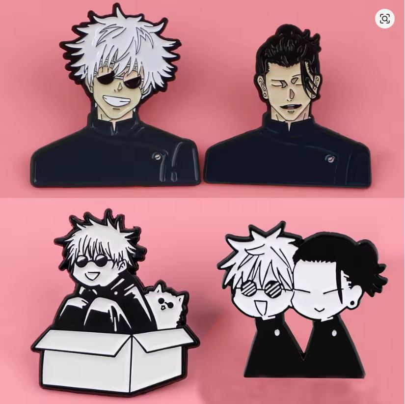 Pin Esmaltado - Jujutsu Kaisen - Varios Diseños - Precio Por Pieza