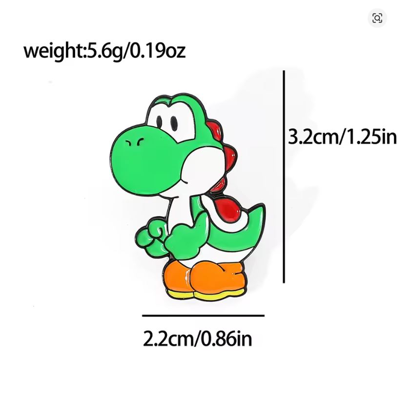 Pin Esmaltado - Super Mario Bros - Yoshi