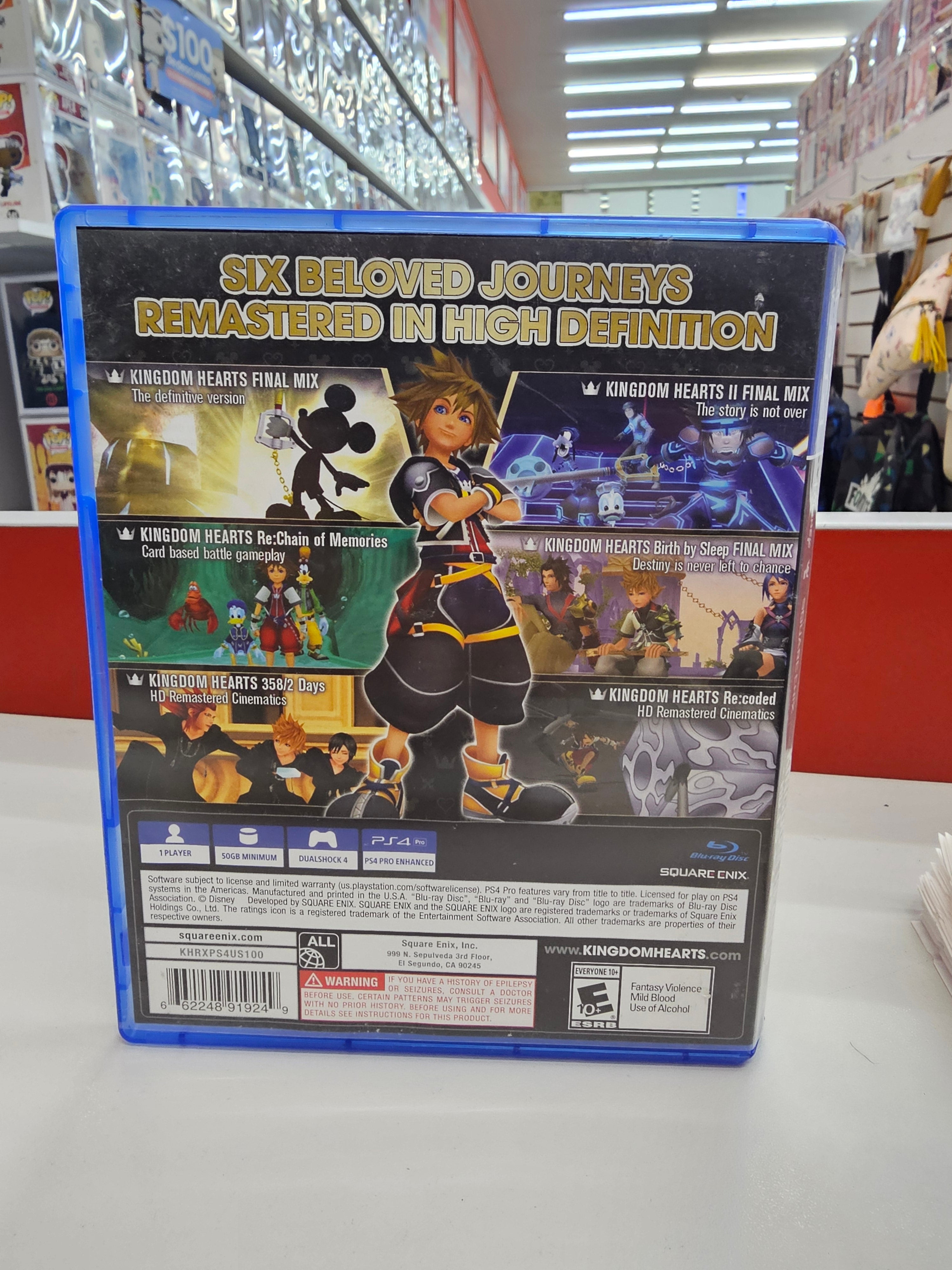 Kingdom Hearts Hd 1.5+2.5 Remix Ps4 Usado