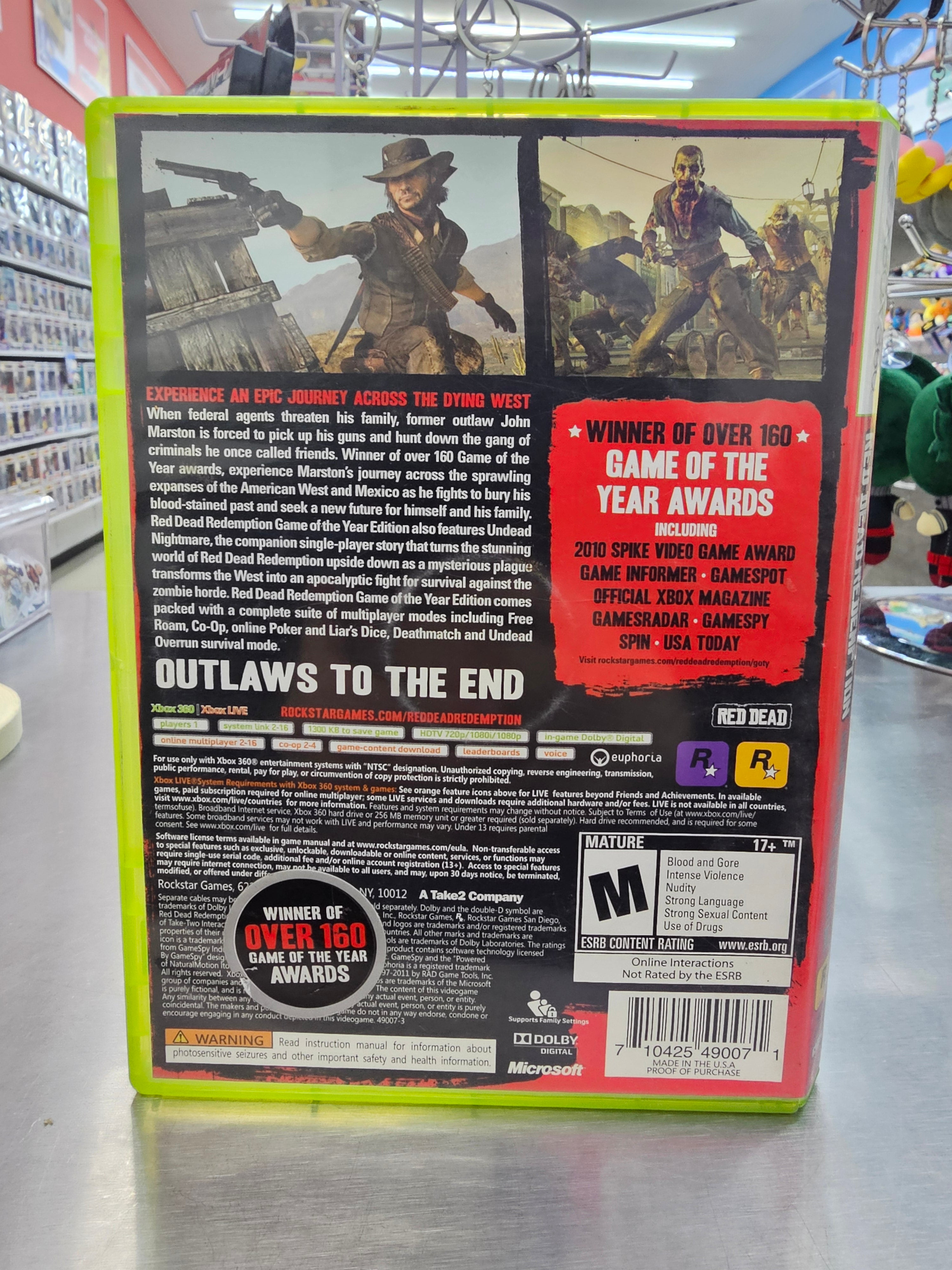 Red Dead Redemption Goty Xbox 360  Usado