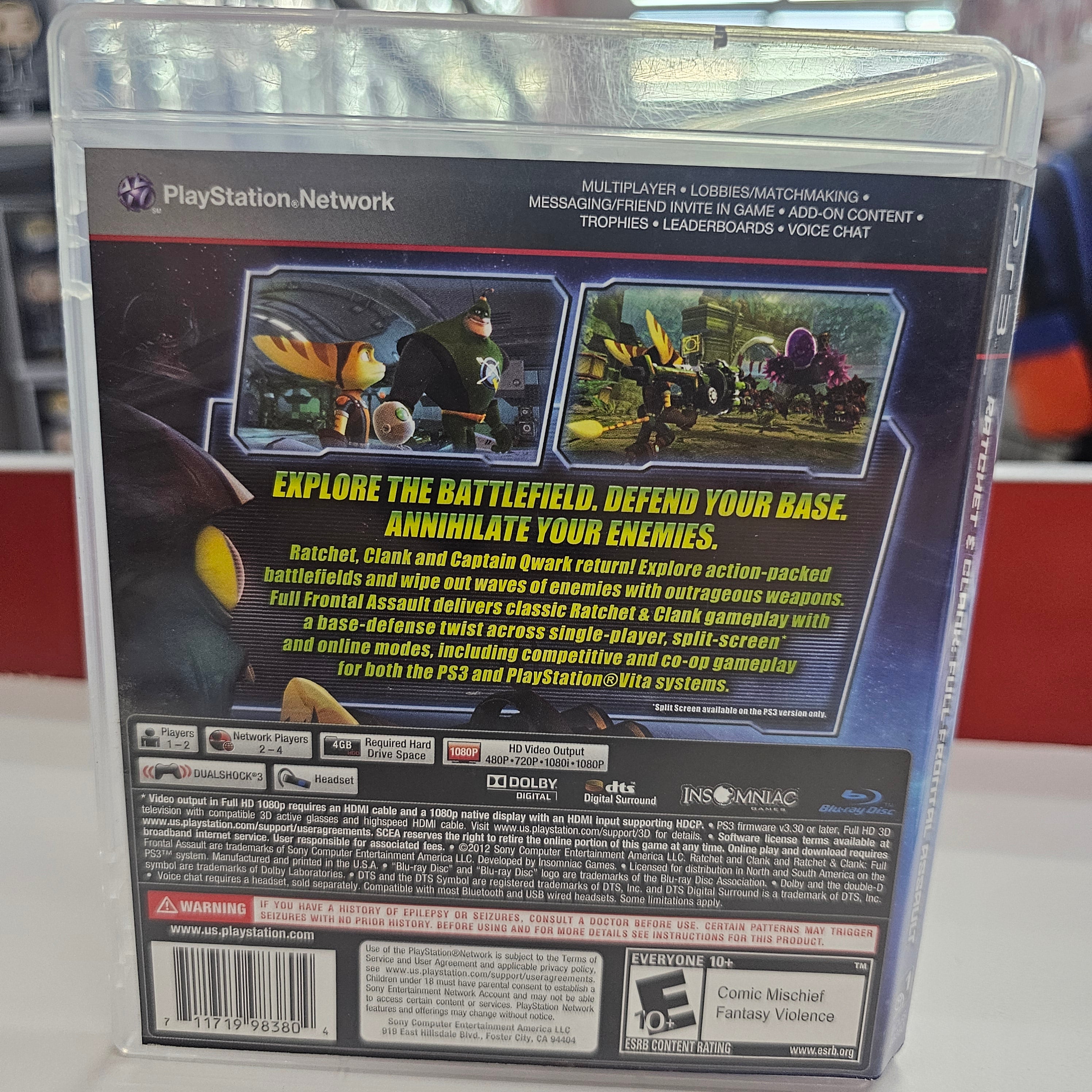Ratchet & Clank Full Frontal Assault PS3 Usado