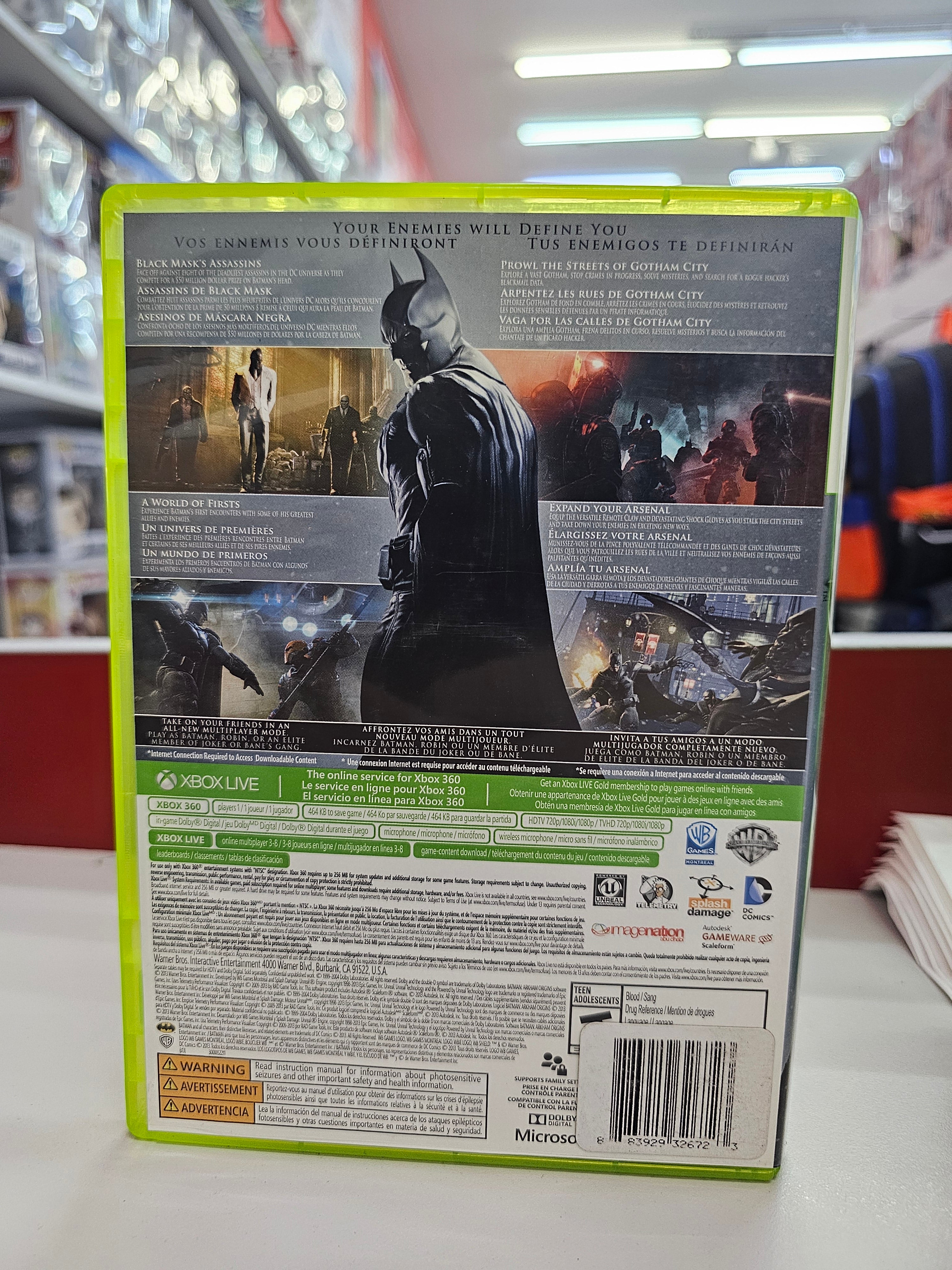Batman Arkham Origins  Xbox 360  Usado