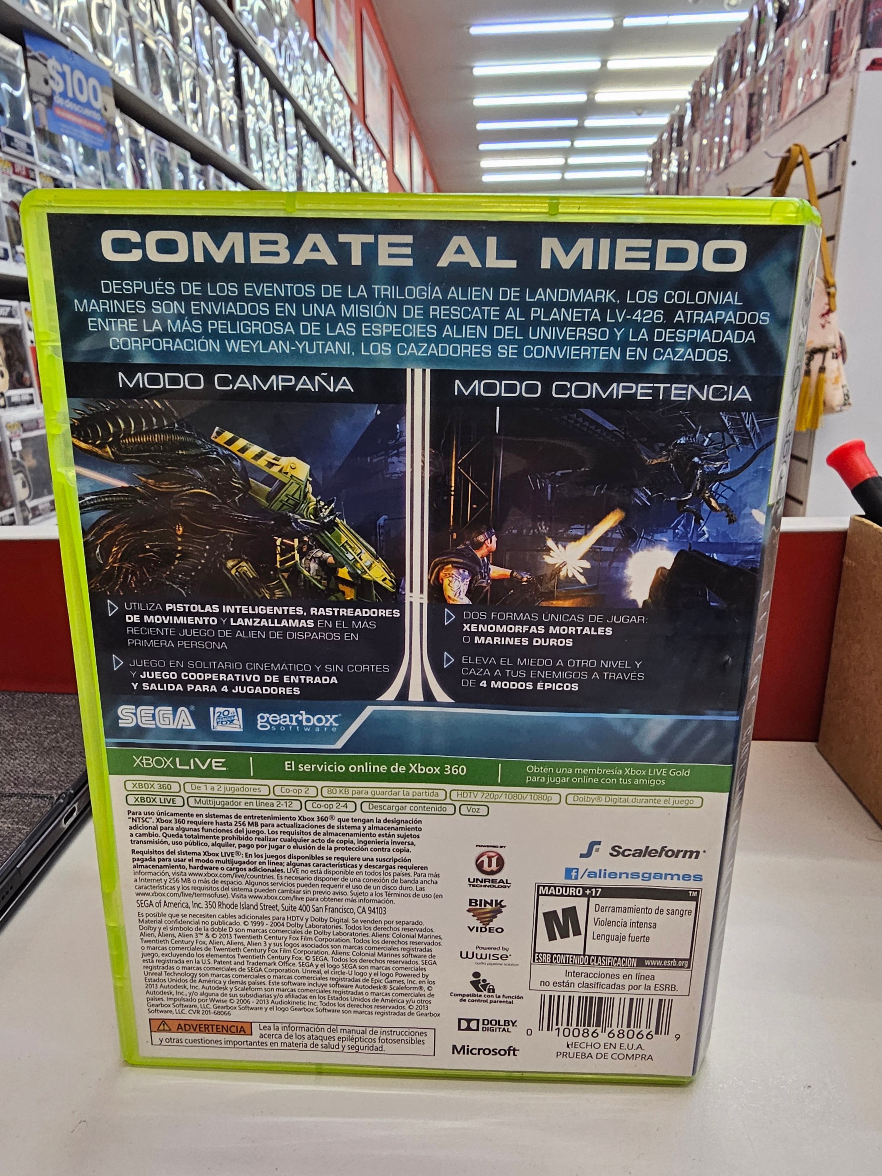 Aliens Colonial Marines Xbox 360  Usado