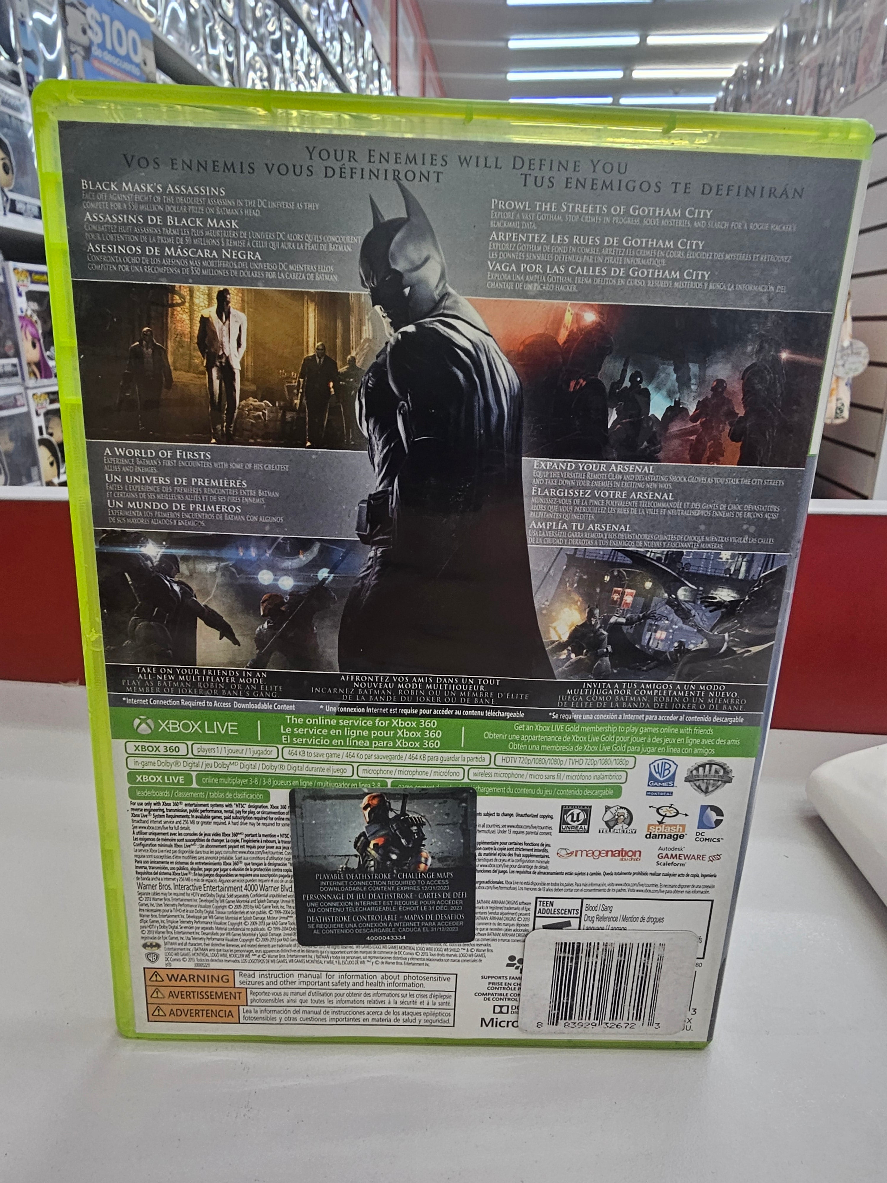 Batman Arkham Origins  Xbox 360  Usado