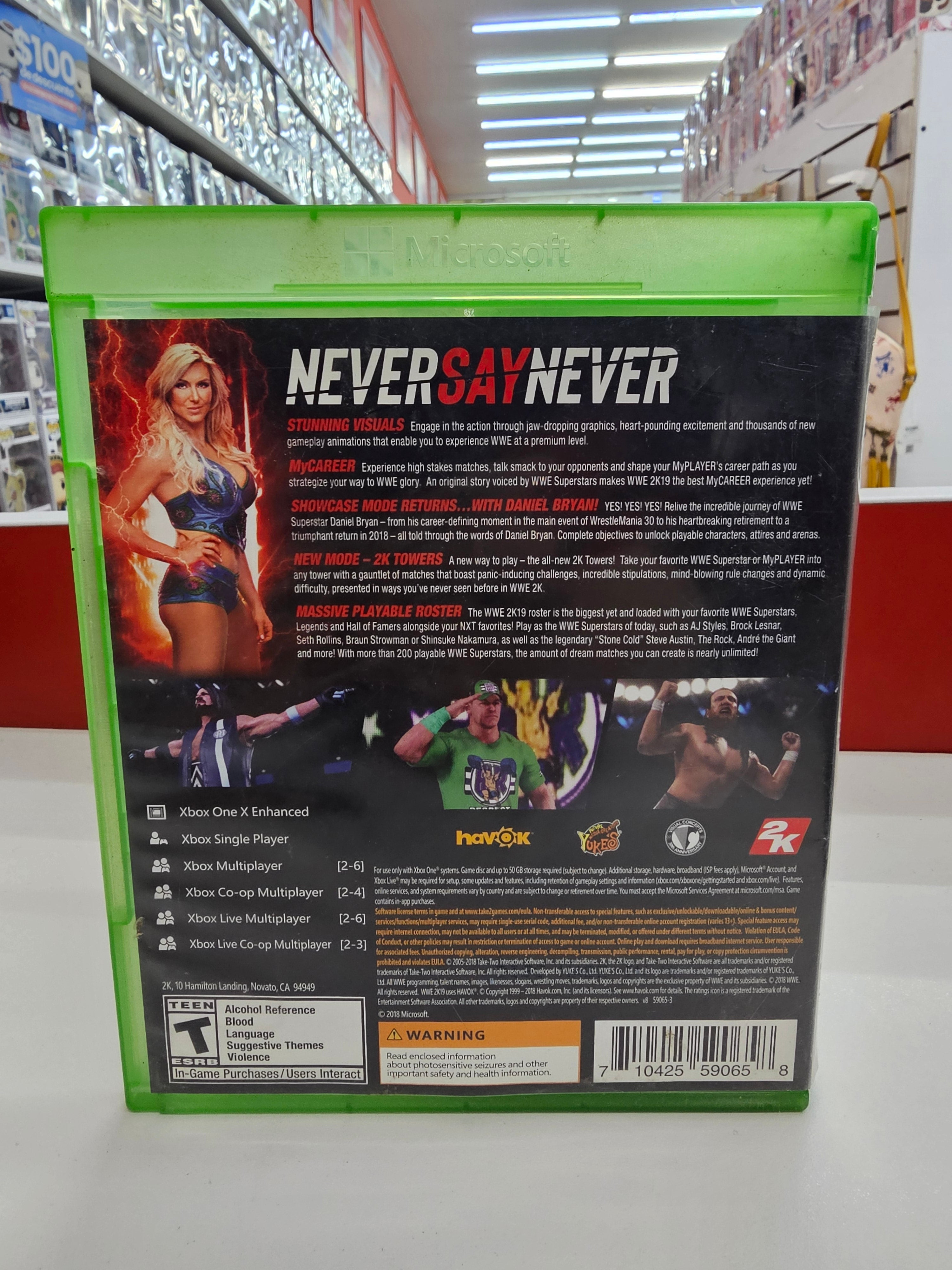 WWE 2K19 Xbox one Usado
