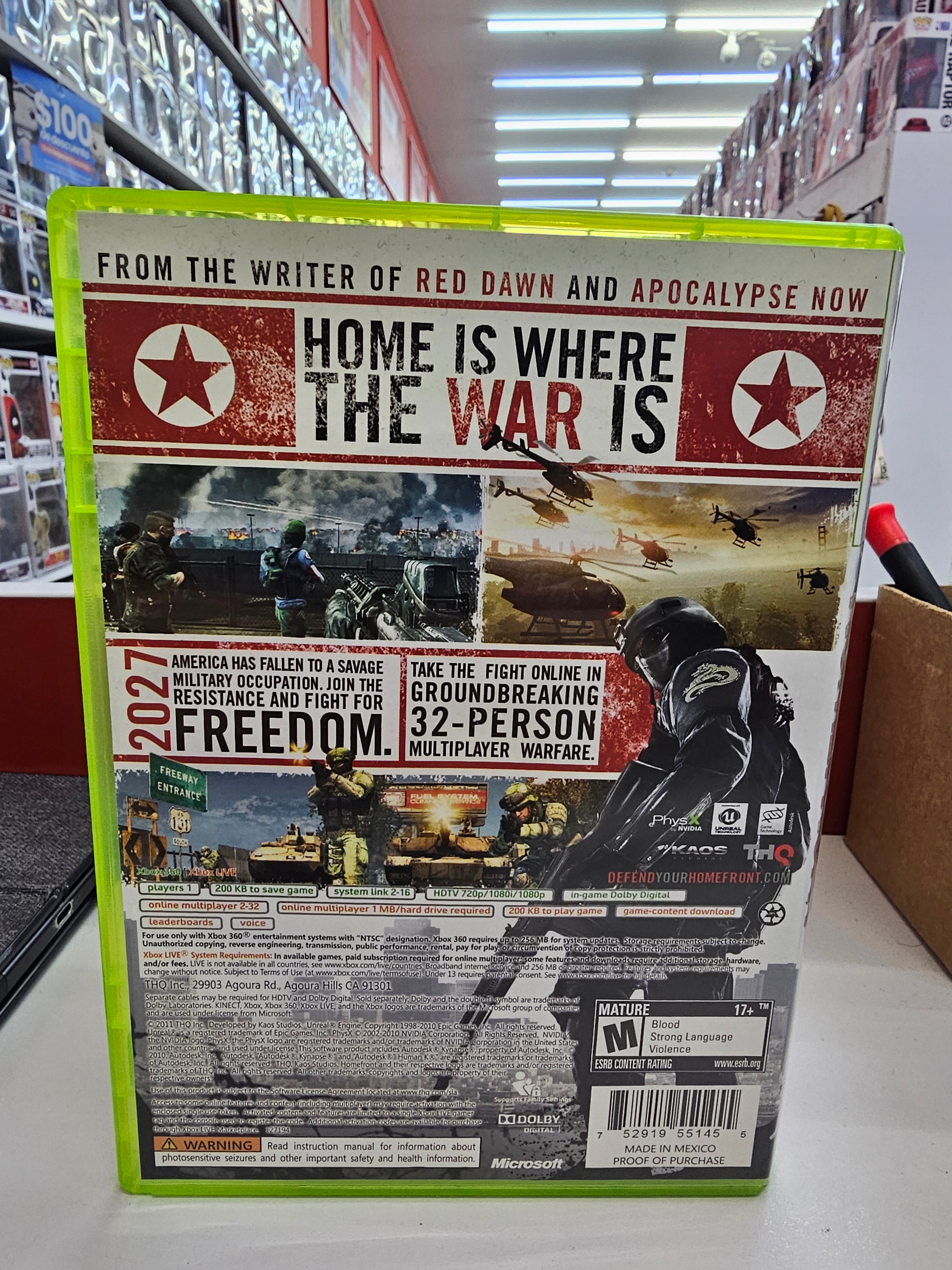 Homefront Xbox 360 Usado