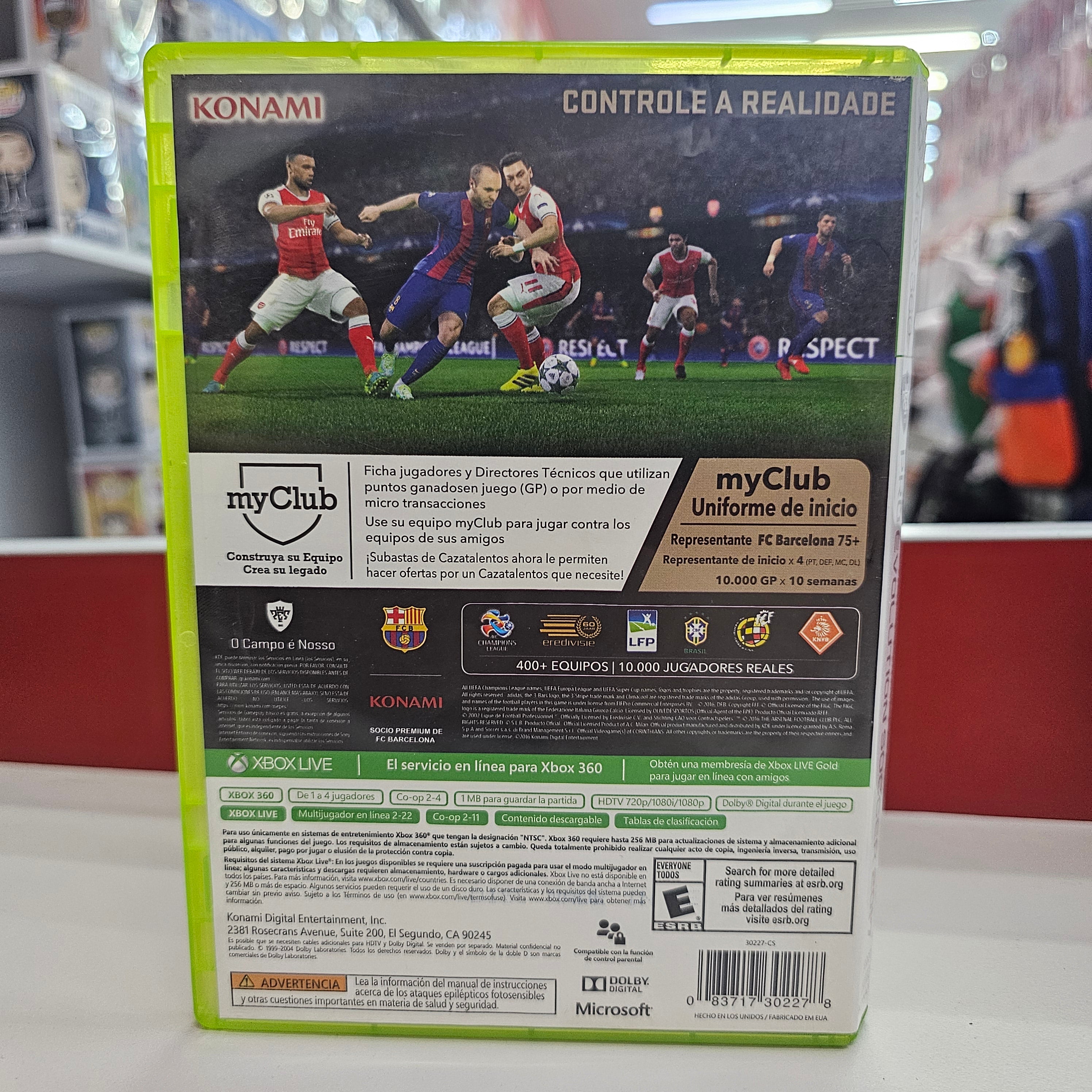 Pes 2017 Xbox 360 Usado