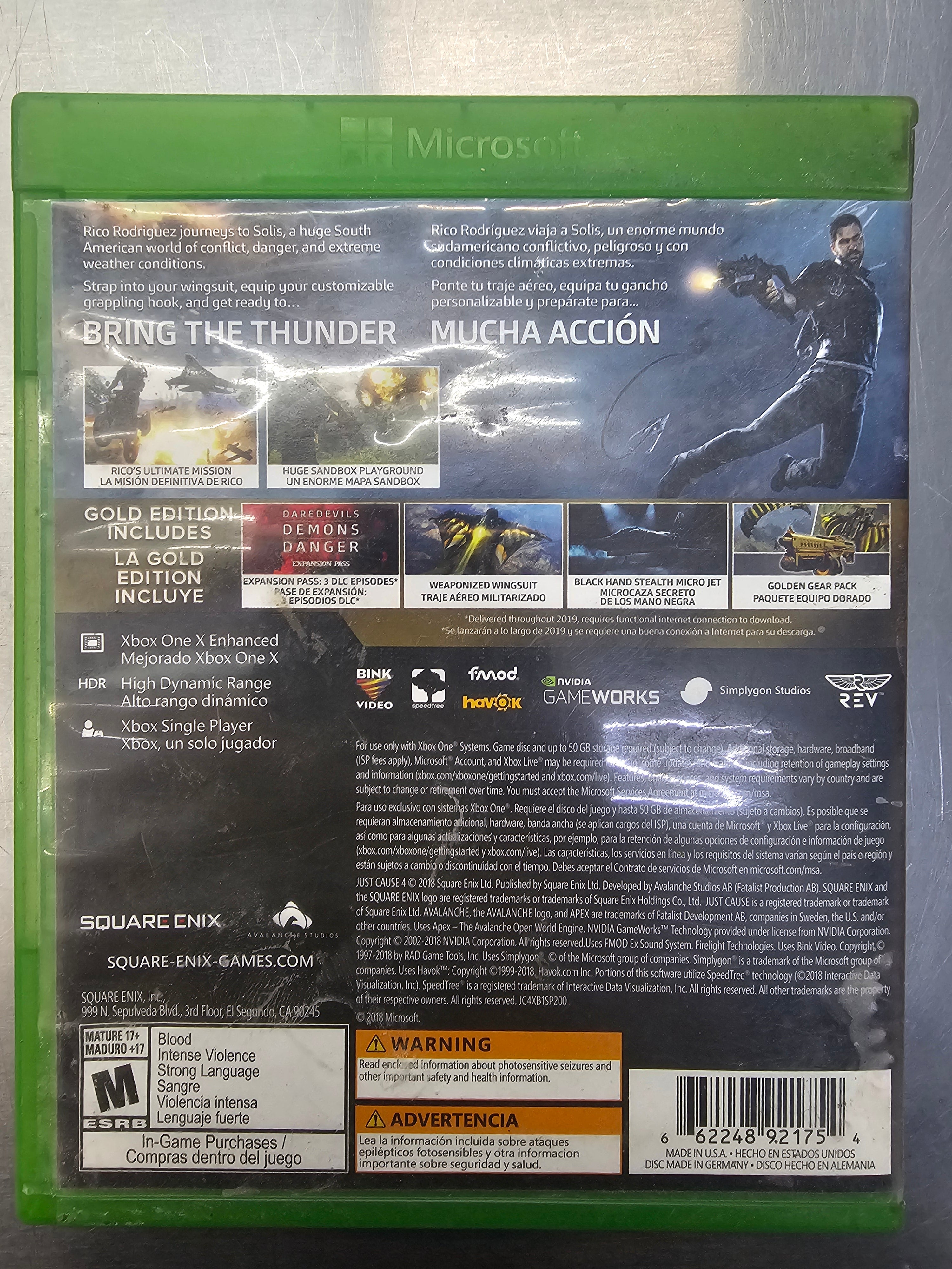 Just Cause 4 Xbox one Usado