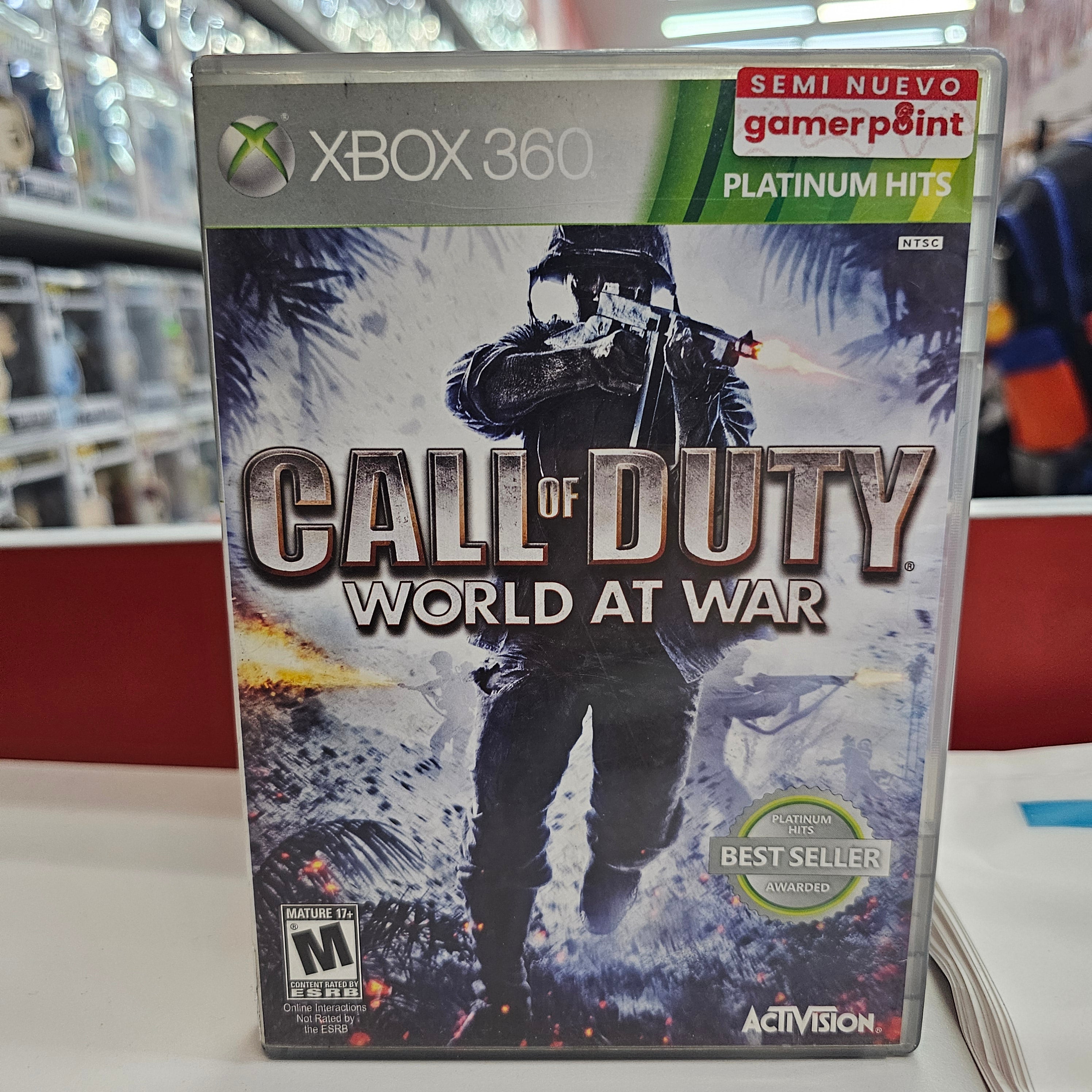 Call Of Duty World At War Xbox 360 Usado