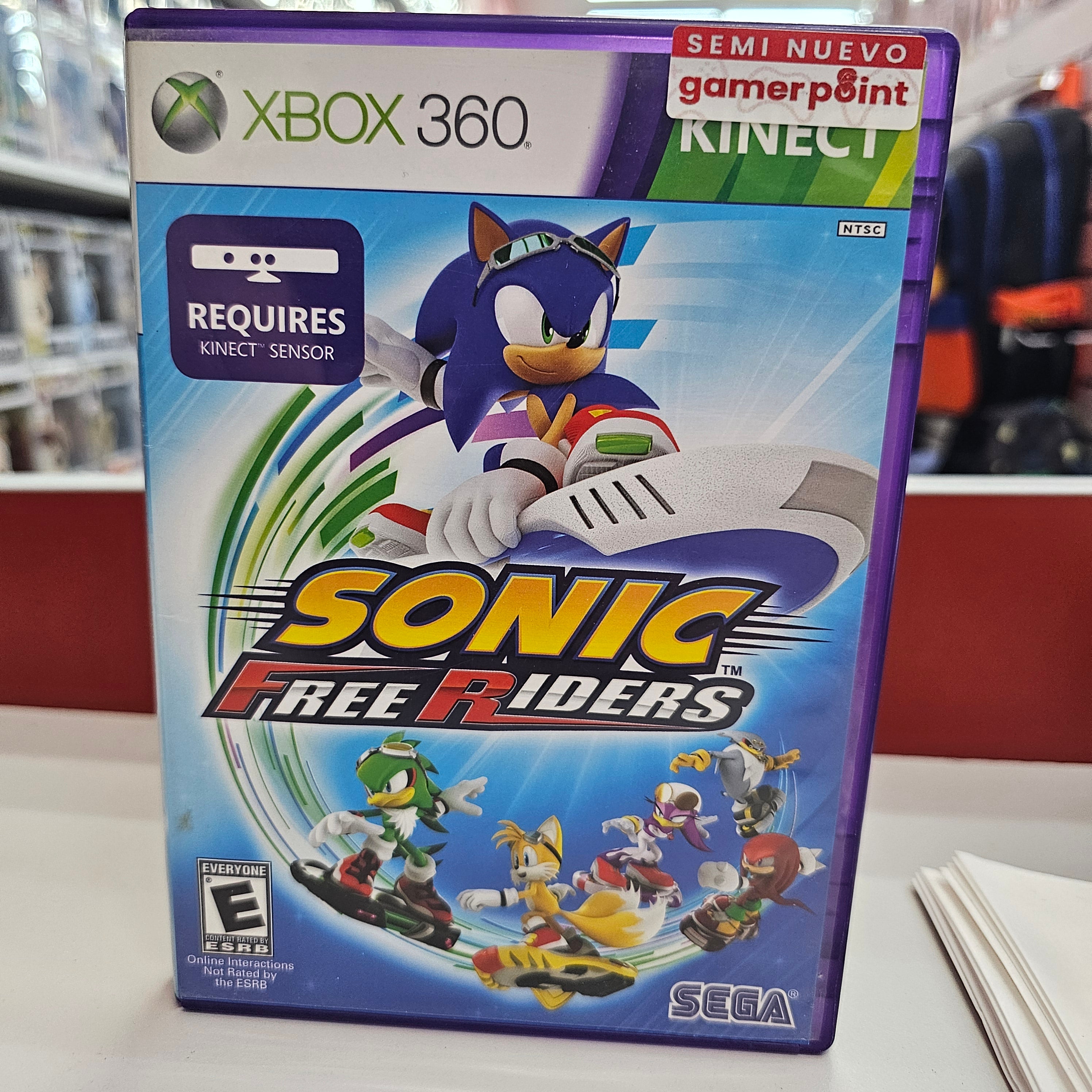 Kinect Sonic Free Riders Xbox 360 Usado