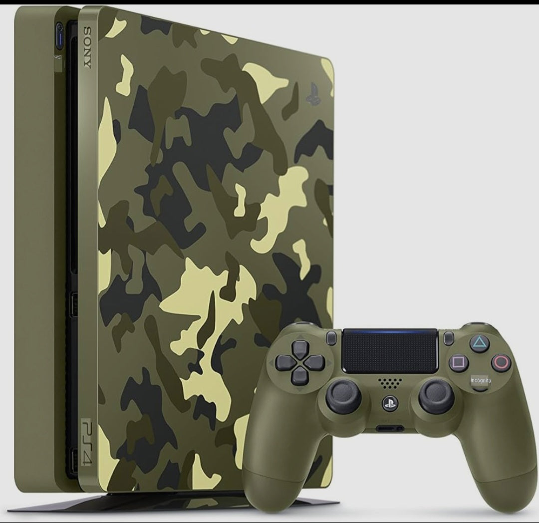 Consola Ps4 Slim 1TB Edición Especial Call of Duty WWII Usada + Juego a elegir Usado de $499.99 o menos