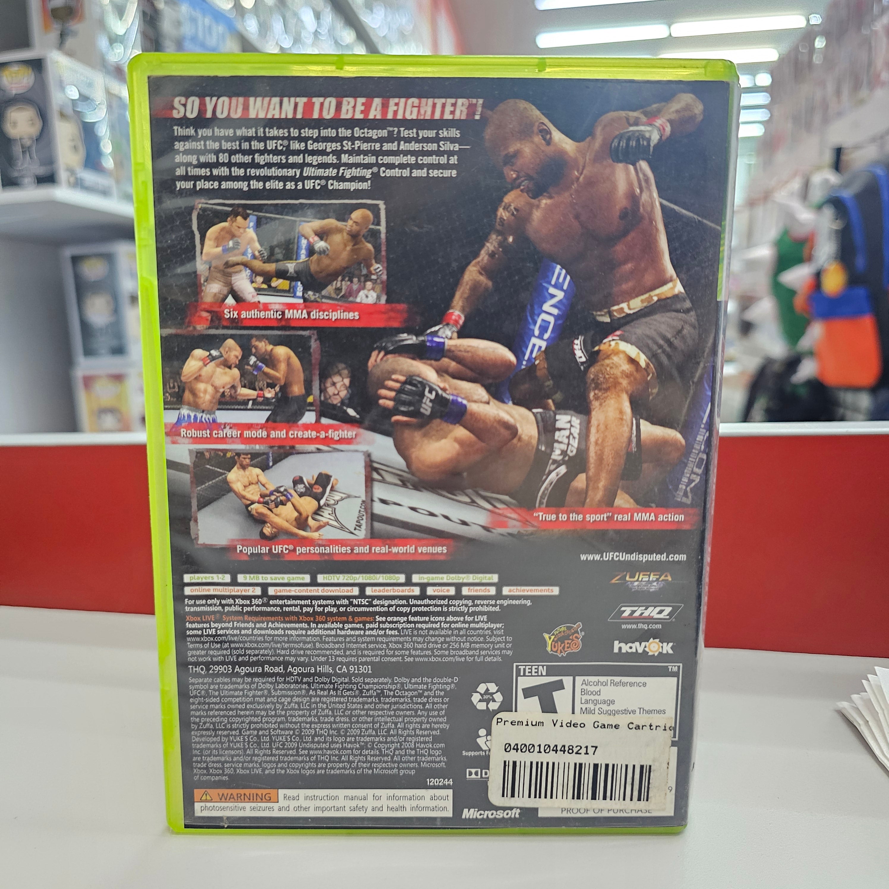 UFC Undisputed 2009 Xbox 360 Usado