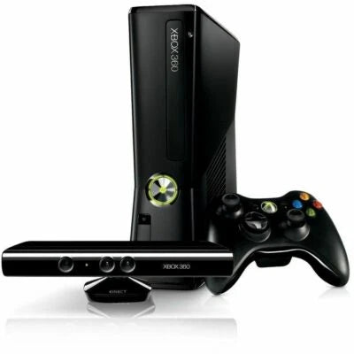 Consola Xbox 360 Slim 120 Gb Usada + Kinect + Juego Kinect Usado a elegir