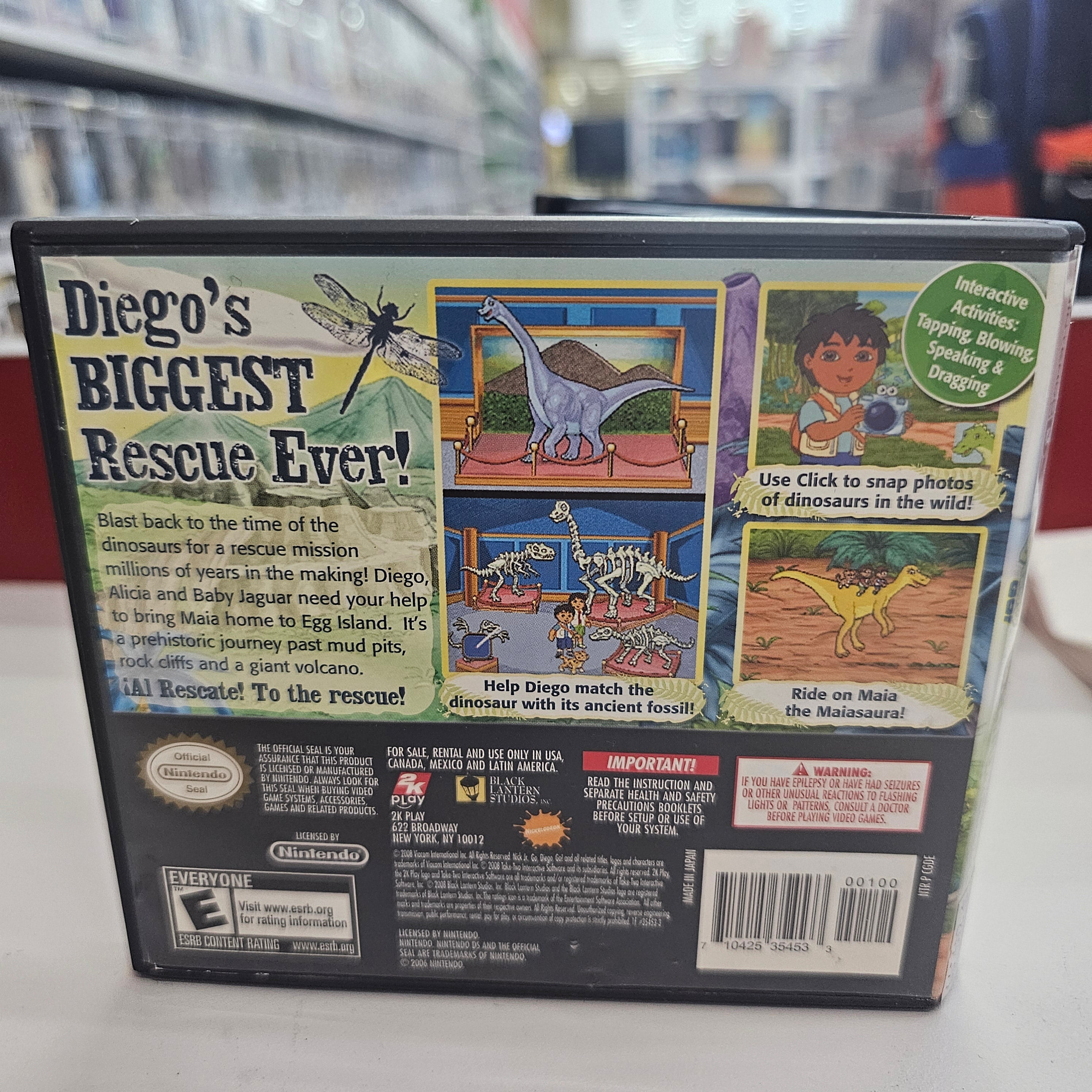 Go Diego Go! Great Dinosaur Rescue Nintendo DS Usado