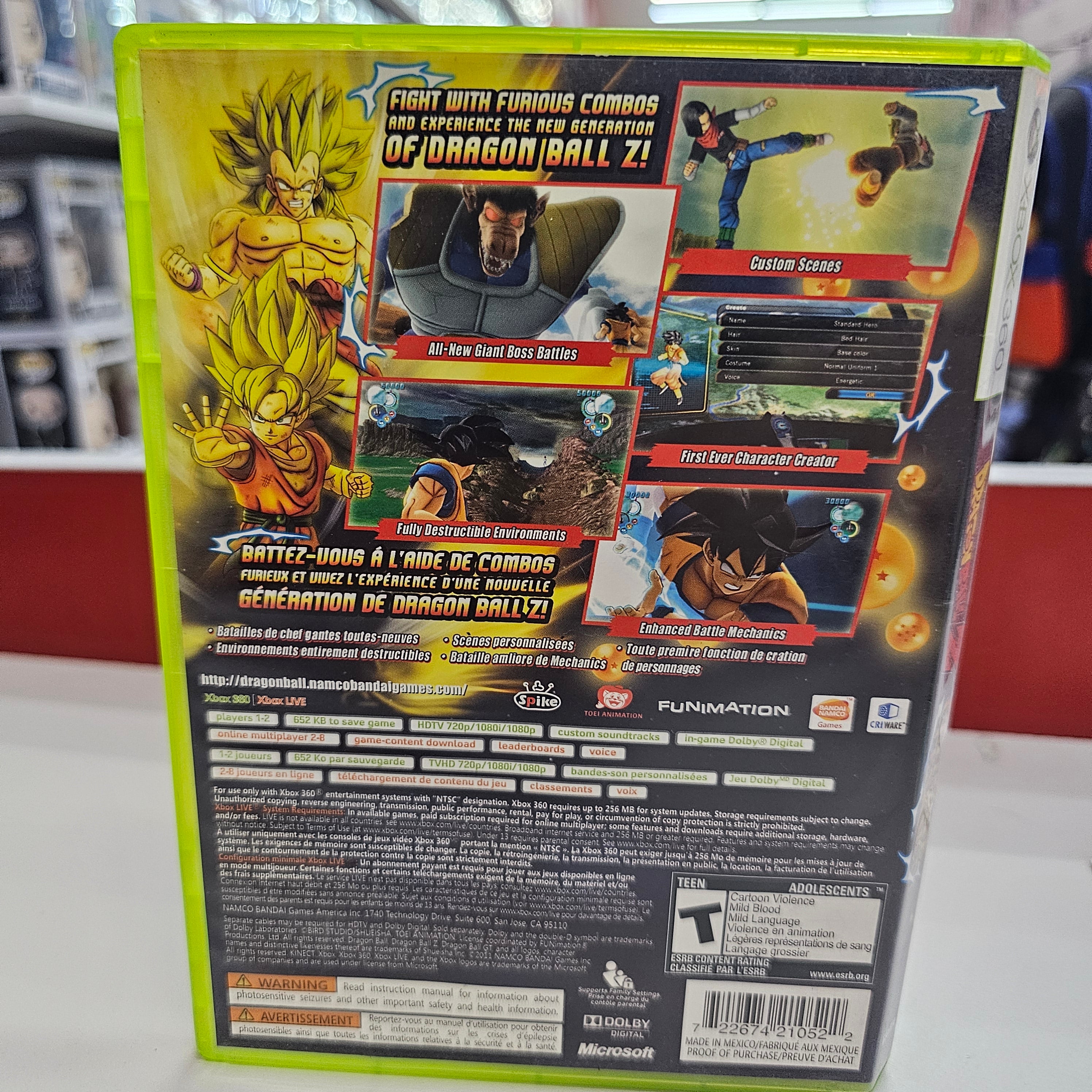 Dragon Ball Z Ultimate Tenkaichi Xbox 360 Usado