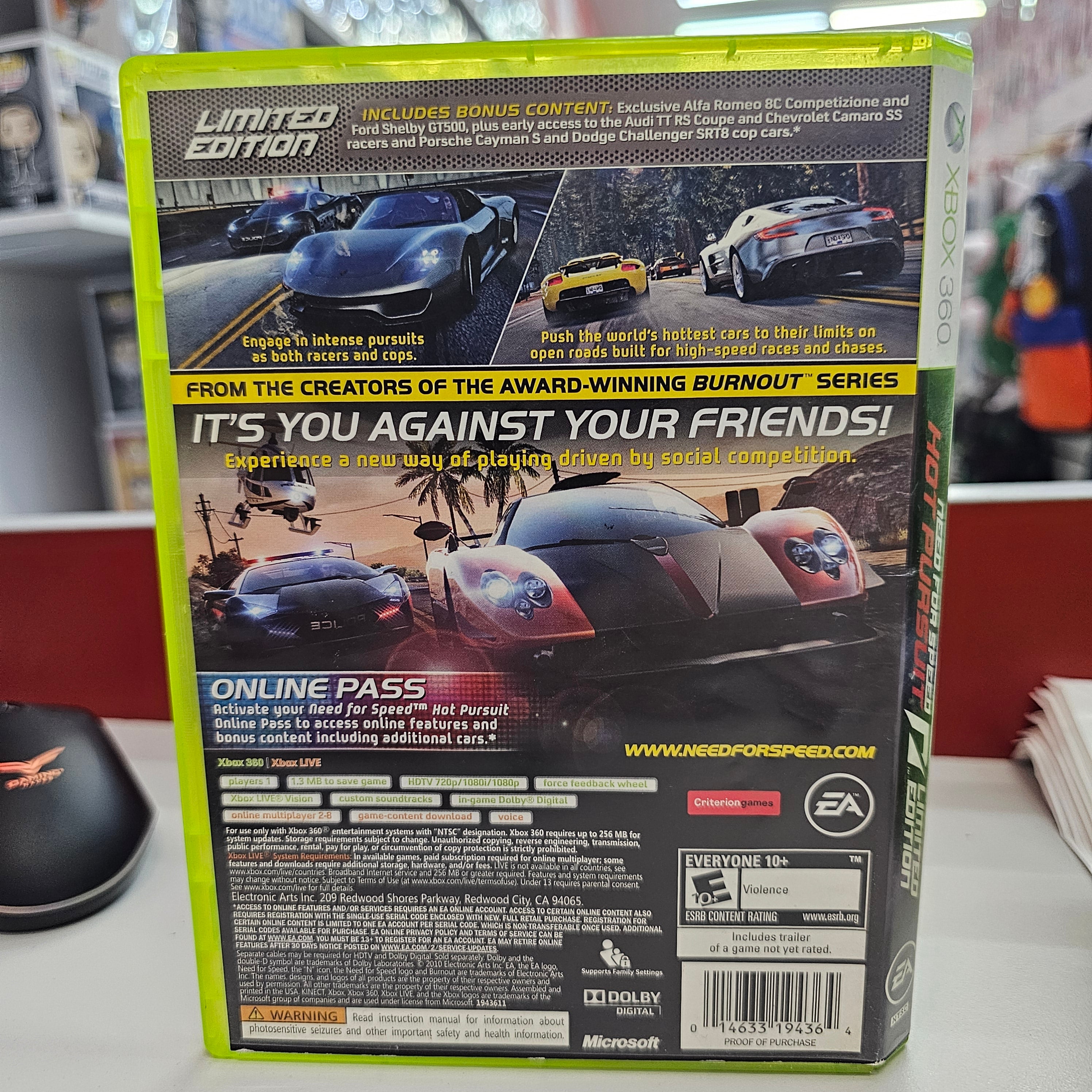 Need For Speed Hot Pursuit Xbox 360  Usado