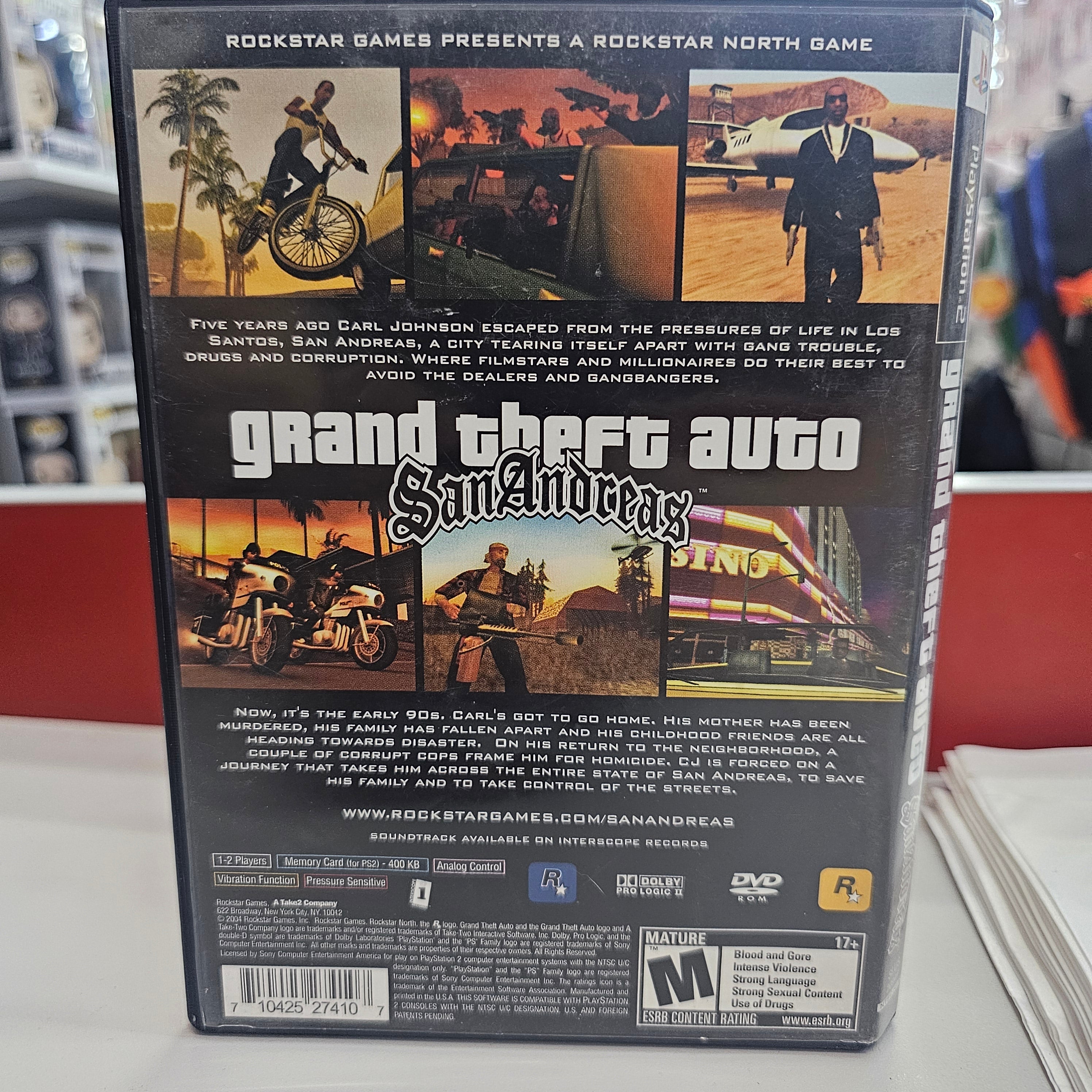 Grand Theft Auto San Andreas  Ps2 Usado