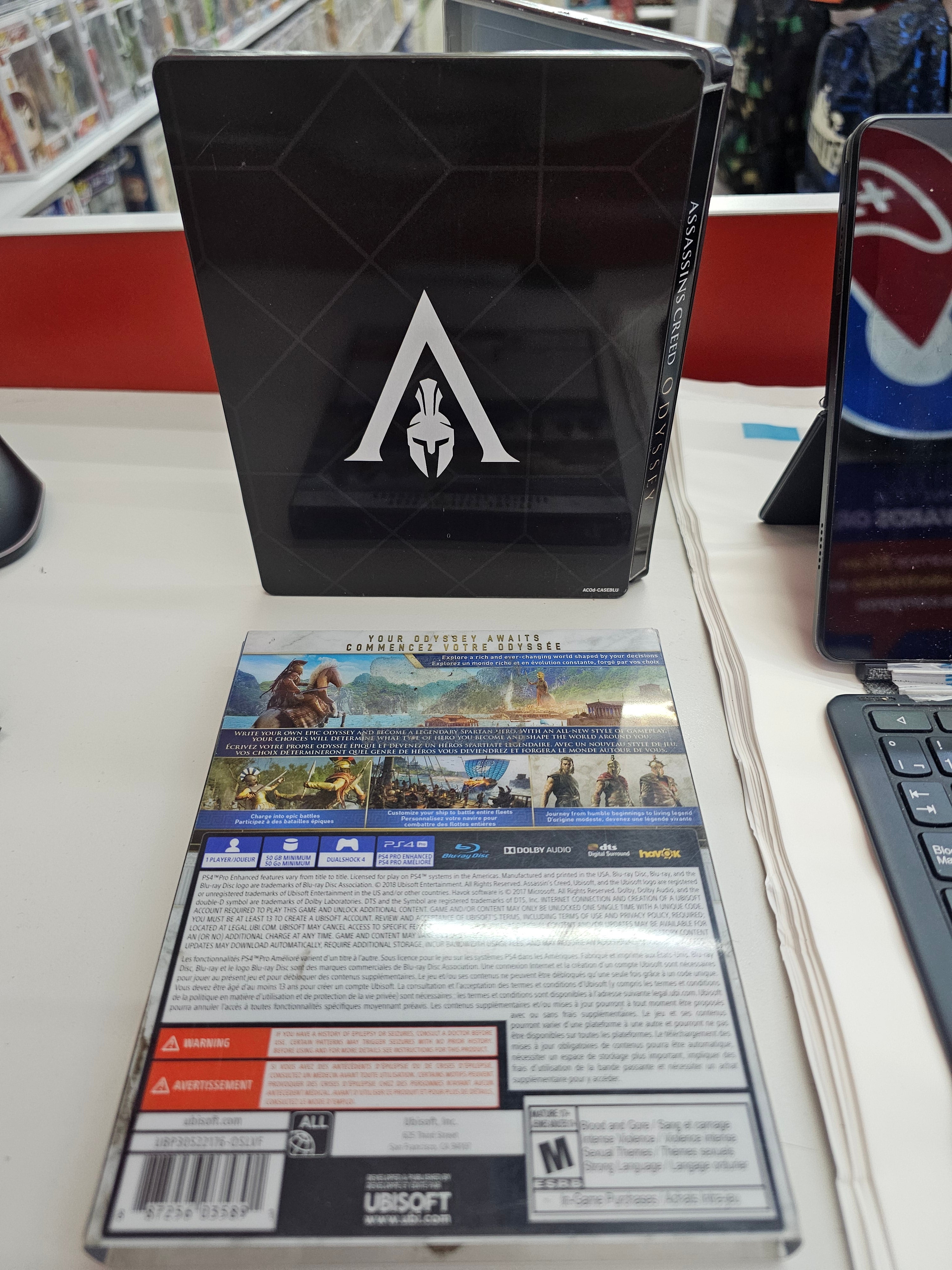Assassins Creed Odyssey Gold Edition Steelbook PS4 Usado