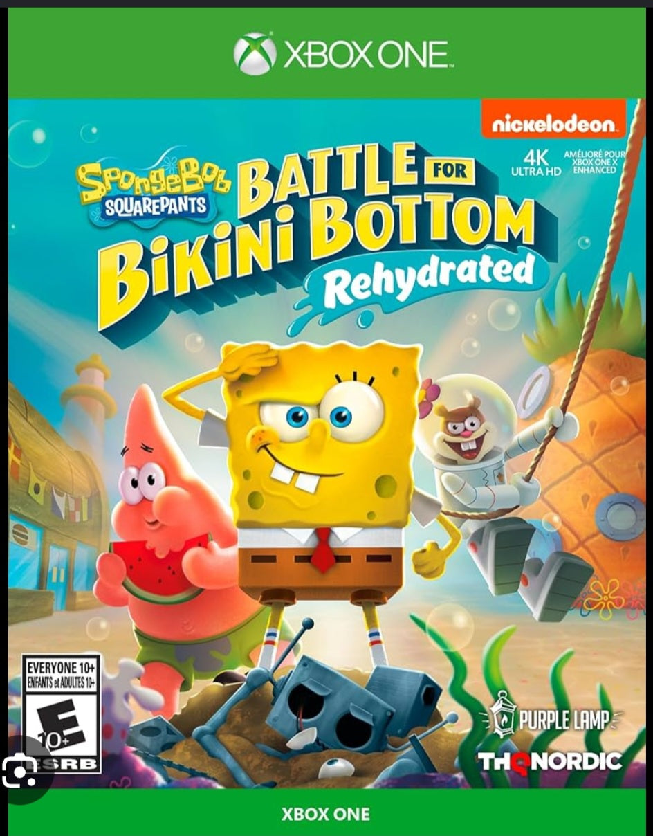 Spongebob Squarepants Battle for Bikini Bottom Rehydrated Xbox One Usado