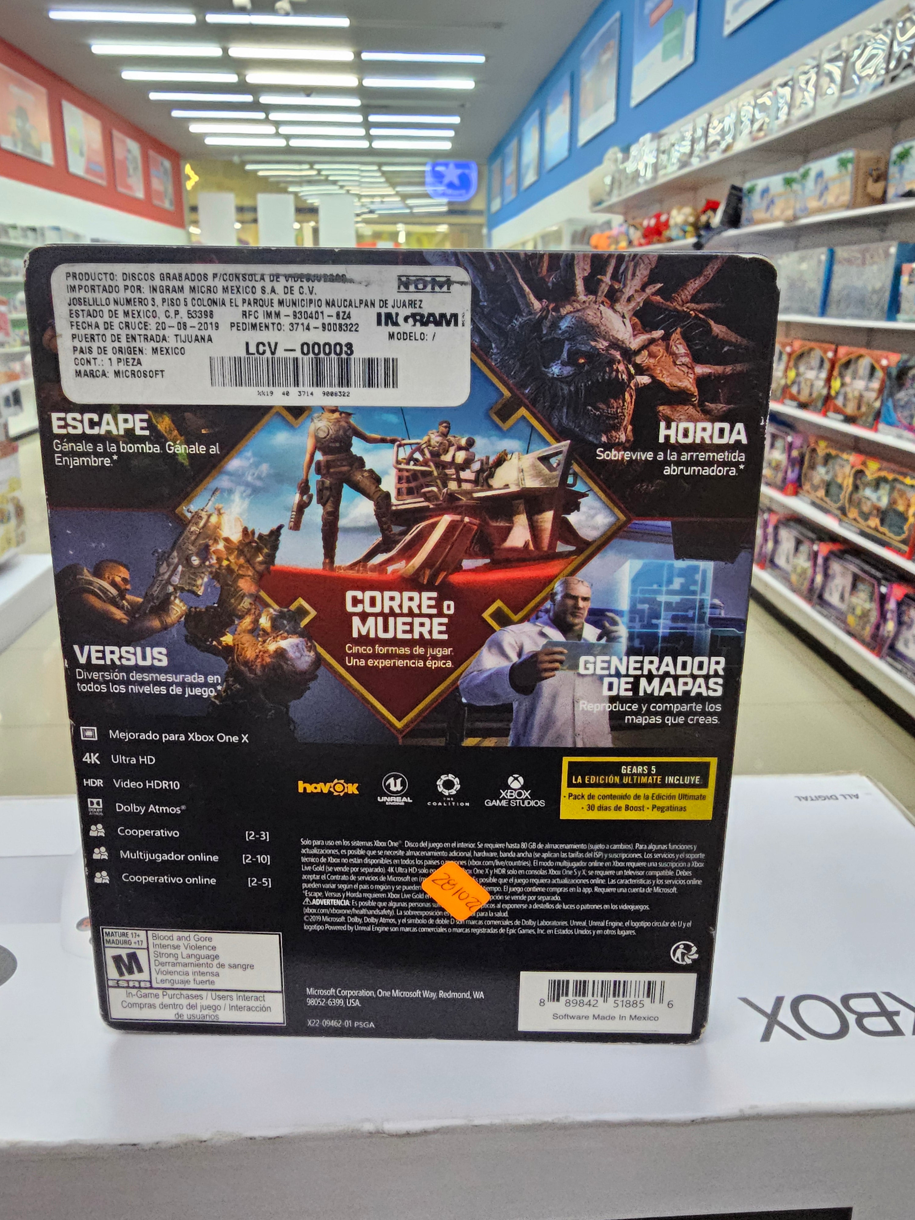 Gears 5 Steelbook Xbox one Usado