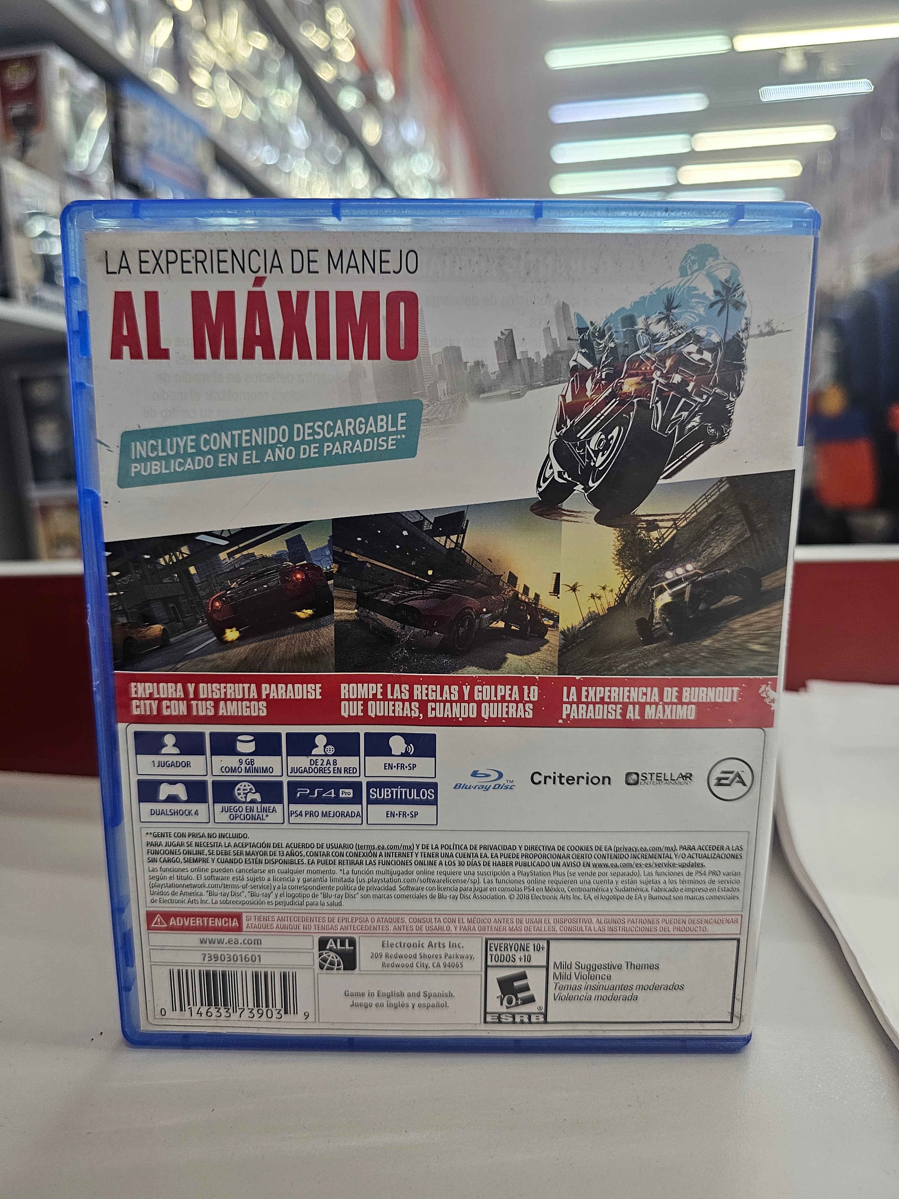 Burnout Paradise Remastered Ps4 Usado