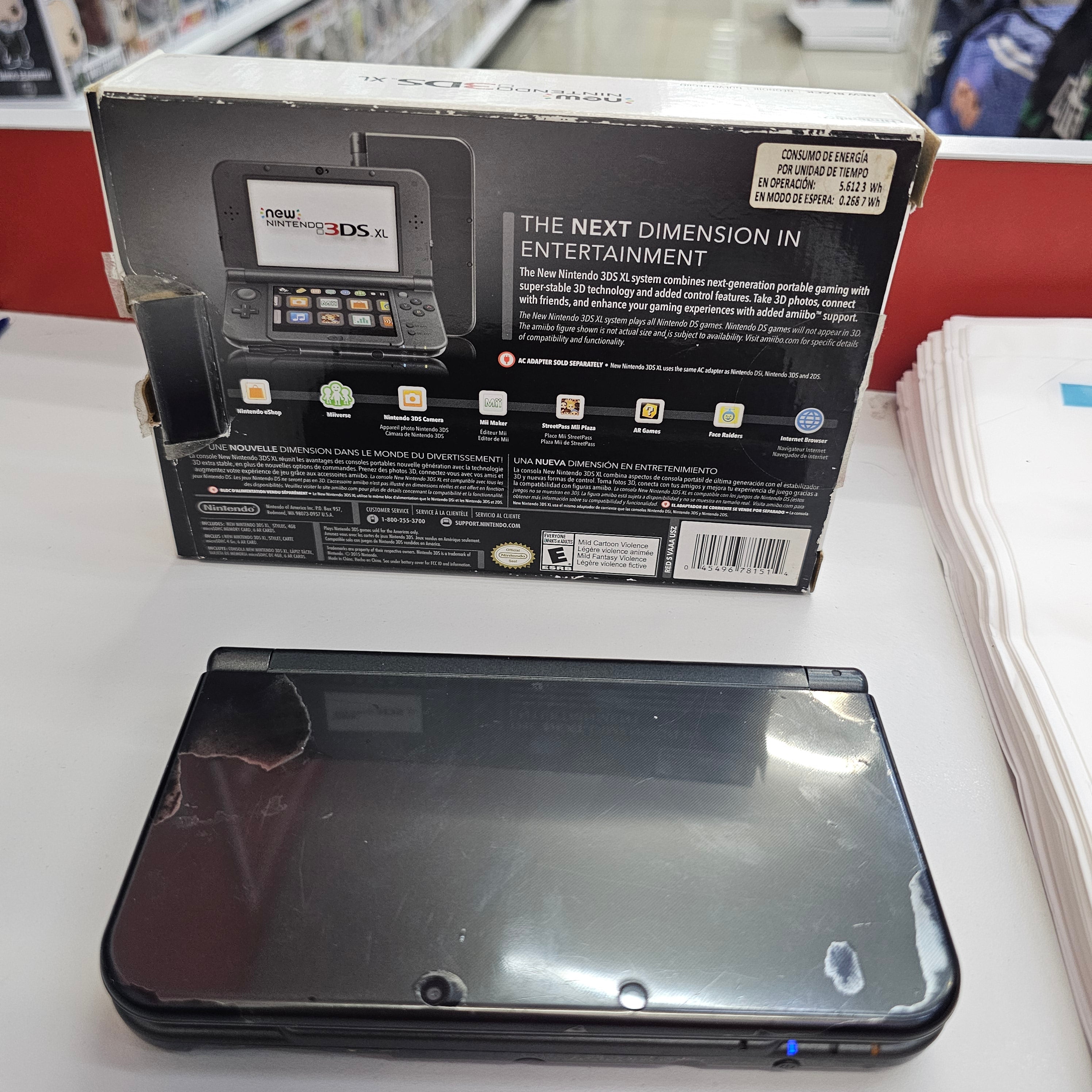 Consola Nintendo New 3DS XL Gris Usada