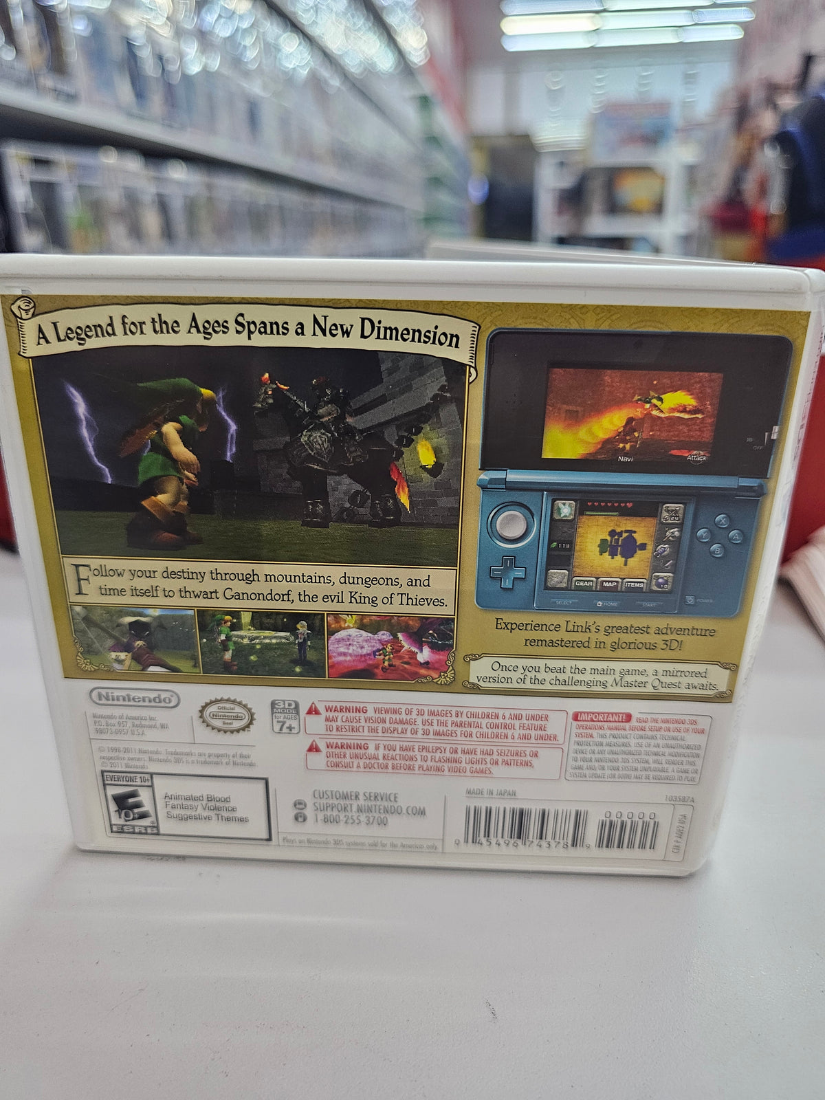 The Legend of Zelda Ocarina of Time Nintendo 3DS Usado