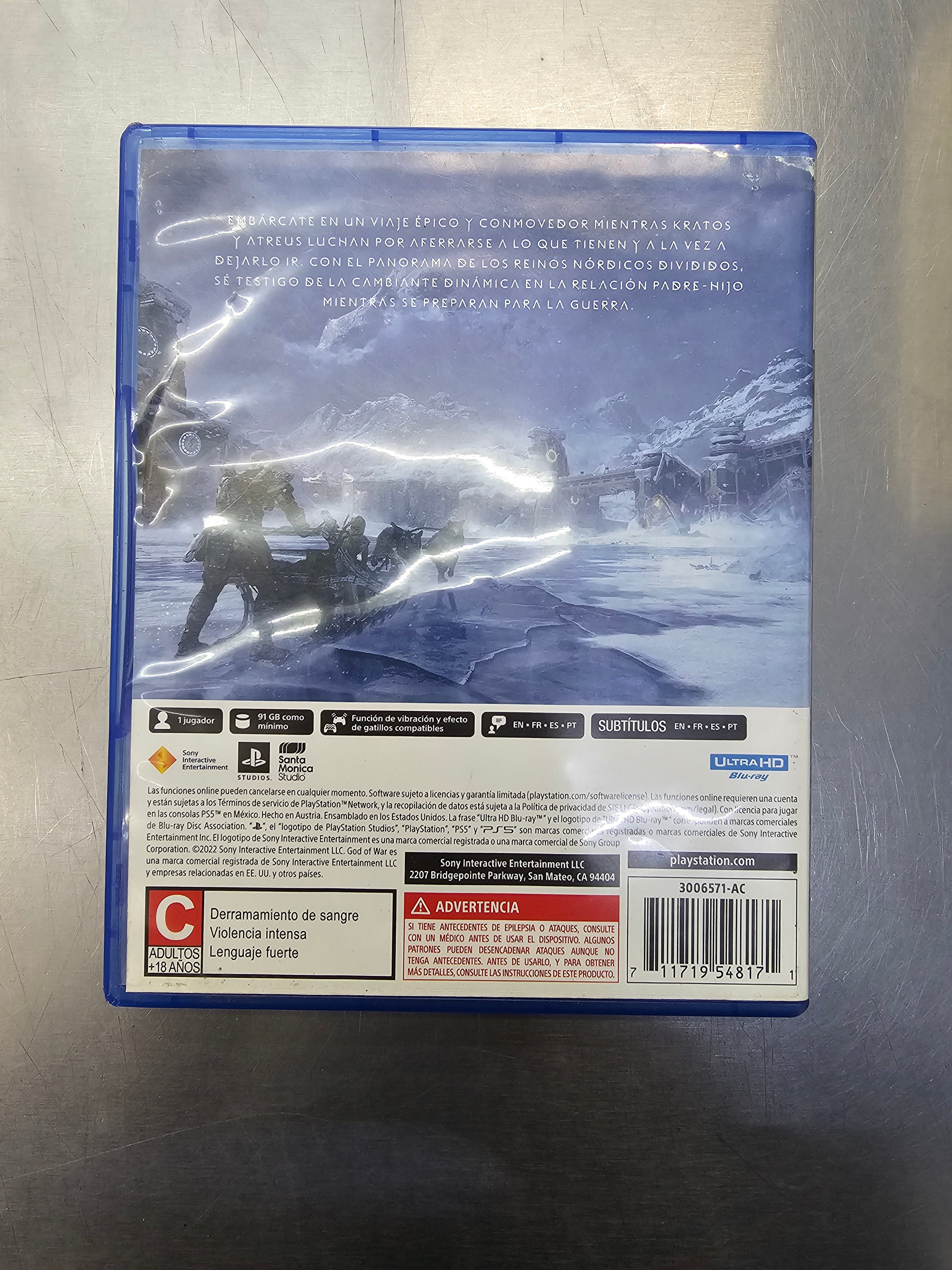 God Of War Ragnarok Ps5 Usado