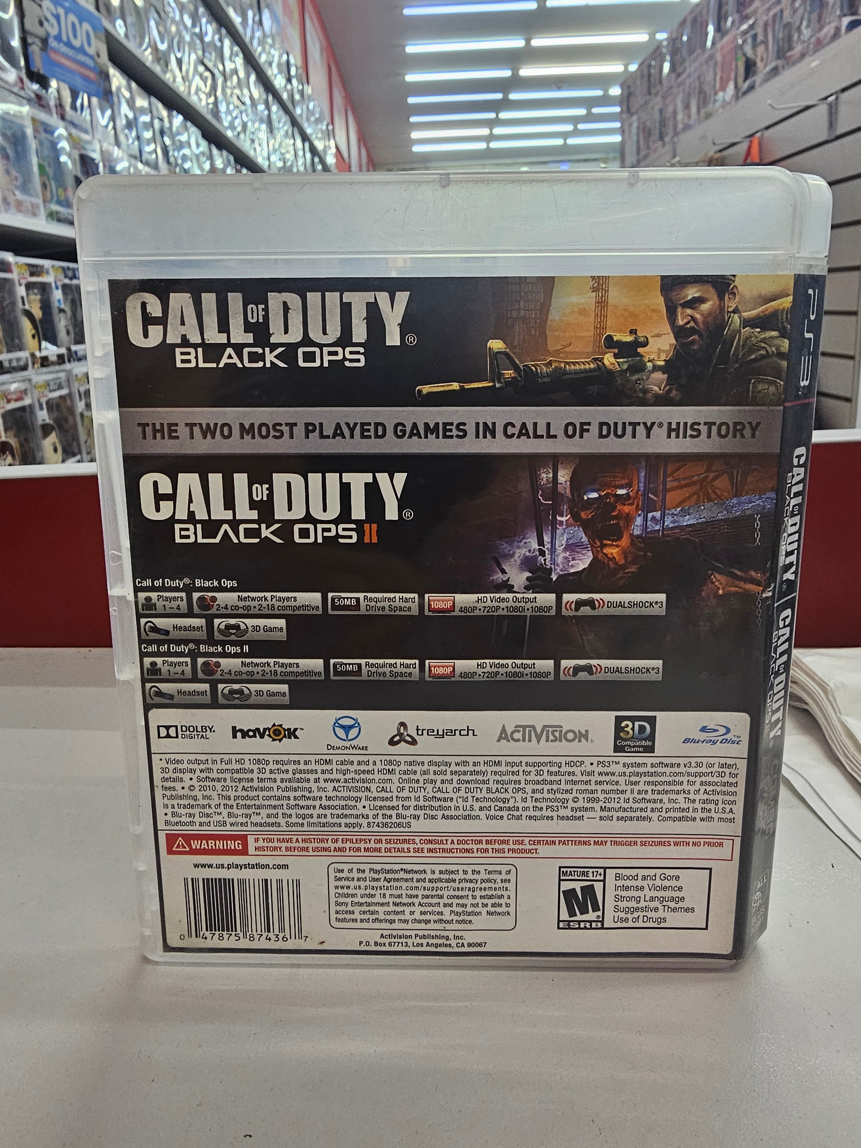 Call of Duty Black Ops Combo Pack PS3 Usado